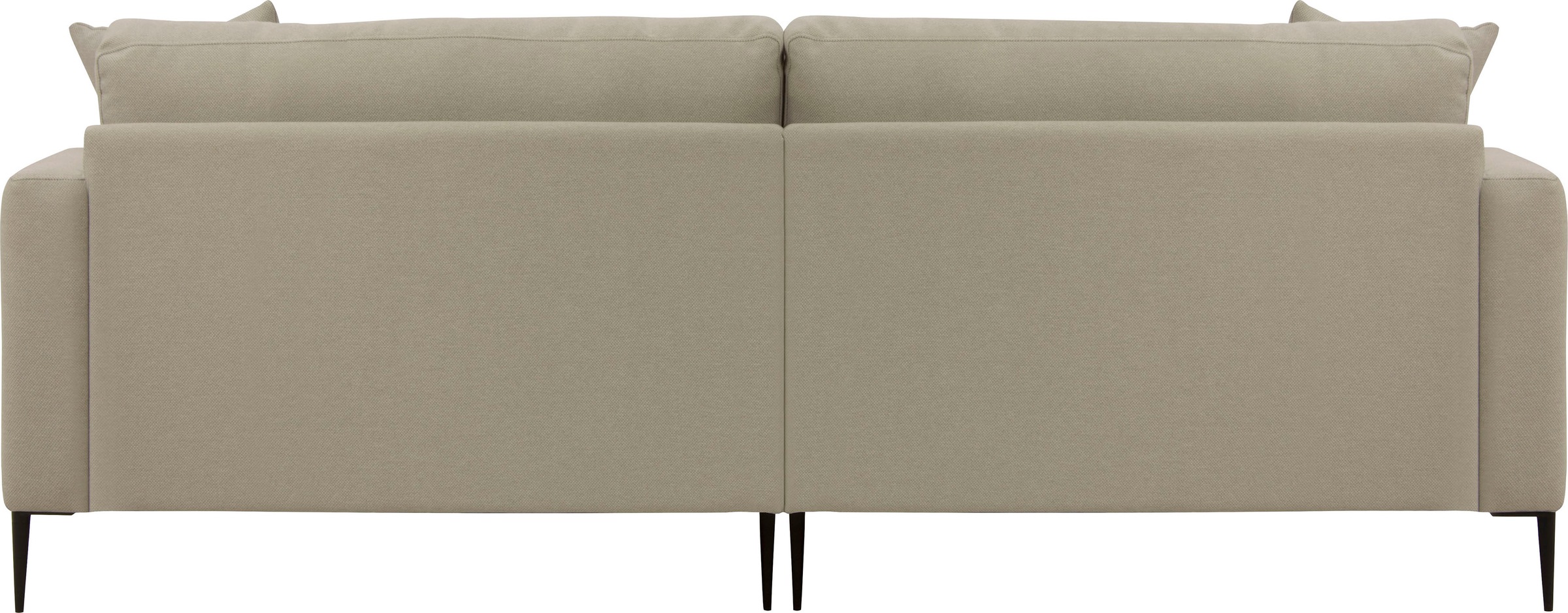 Leonique 2-Sitzer »Cozy elegantes Designsofa, Maße B/T/H: 151/97/80 cm«, mit losen Kissen und Metallbeinen