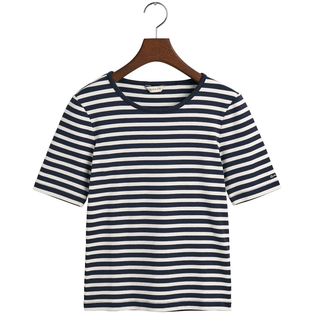 Gant T-Shirt »SLIM STRIPED 1X1 RIBBED KA T-SHIRT«