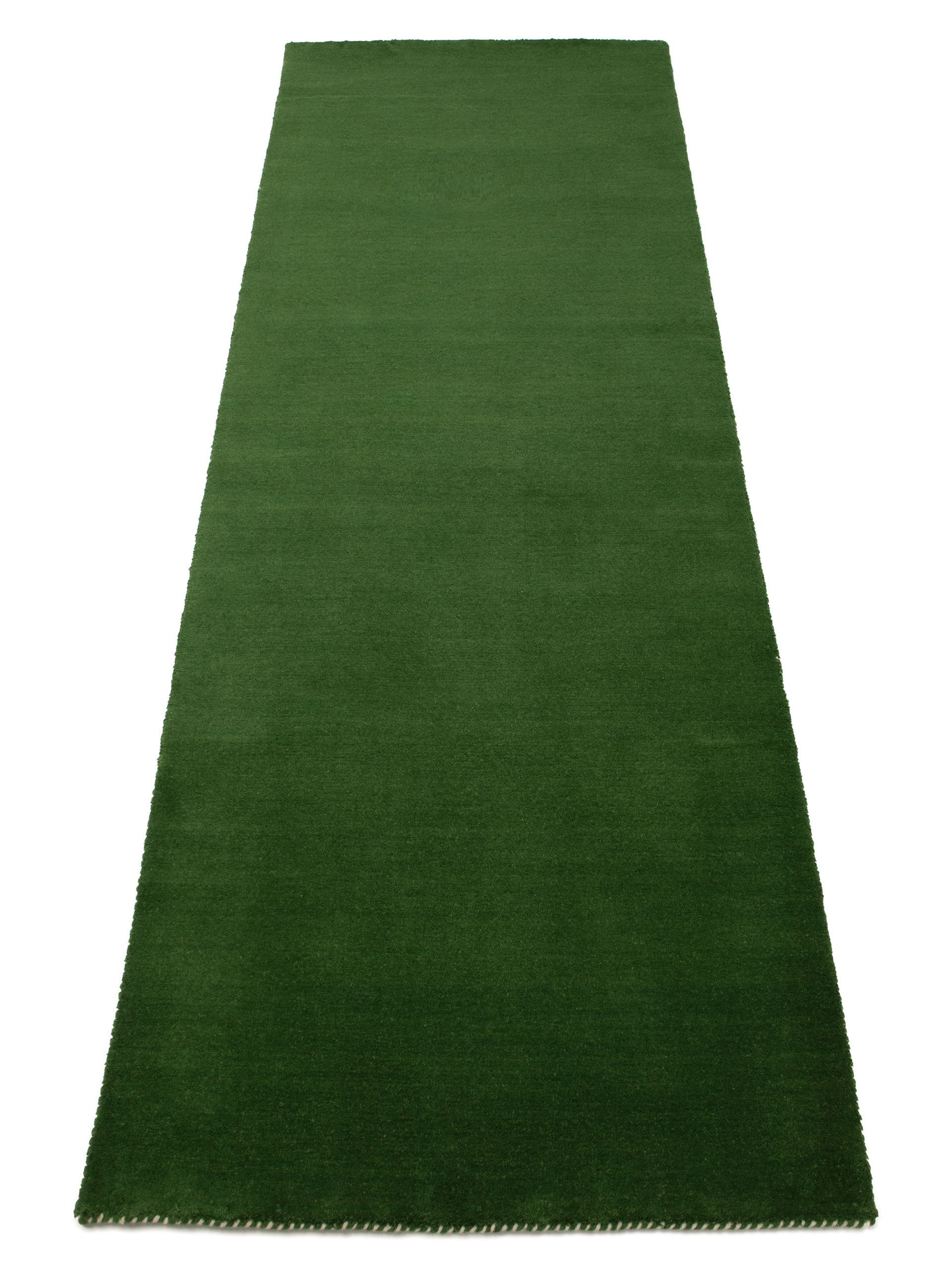 carpetfine Wollteppich »Gabbeh Lola Uni«, rechteckig, 14 mm Höhe, mit natürlichem Pflanzenmaterial von Hand gewebt, auch in Rund