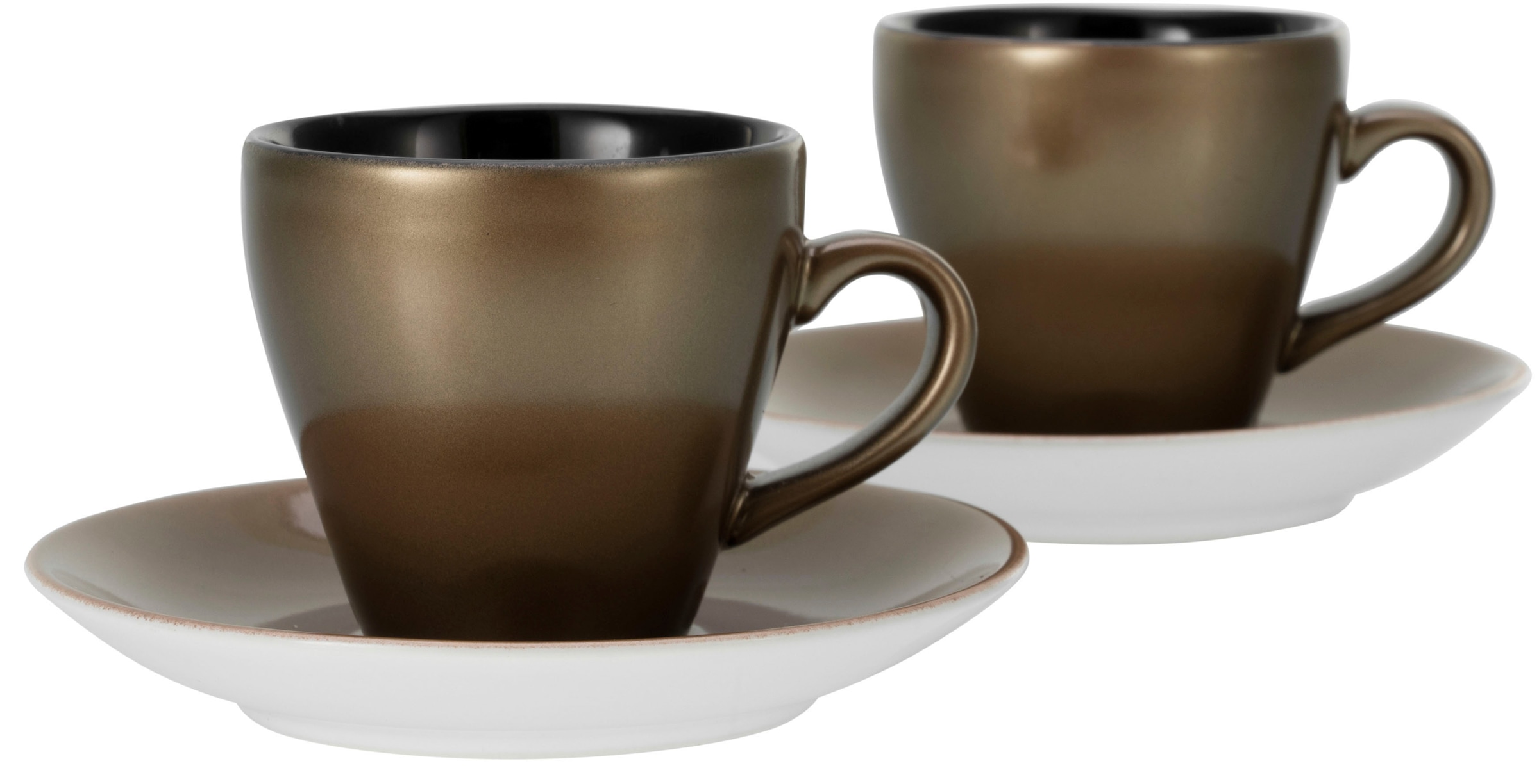 CreaTable Espressotasse »Golden Days« 4-teilig, inkl. Untertasse günstig online kaufen