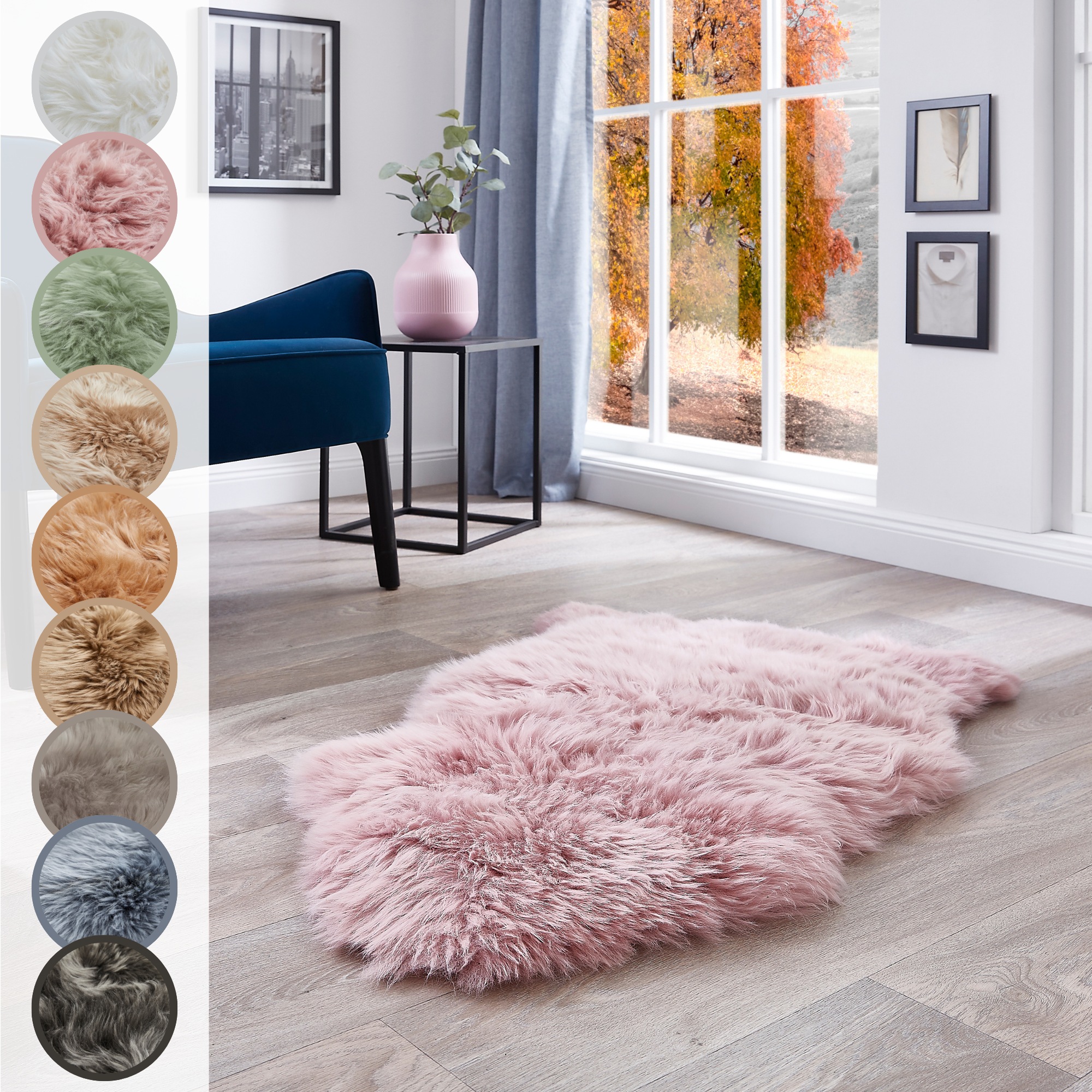 LUXOR living Fellteppich »Schaffell Namika«, fellförmig, 50 mm Höhe, echtes günstig online kaufen