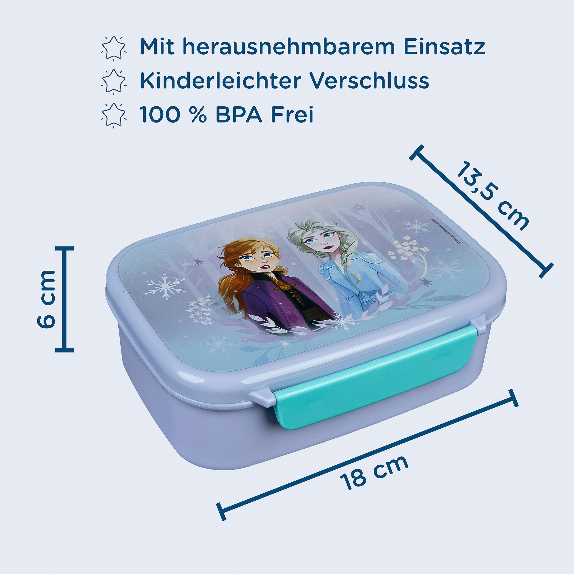 Scooli Lunchbox »Brotzeitdose & Trinkflasche, Frozen«, (Set, 2 tlg.), mit Trinkflasche