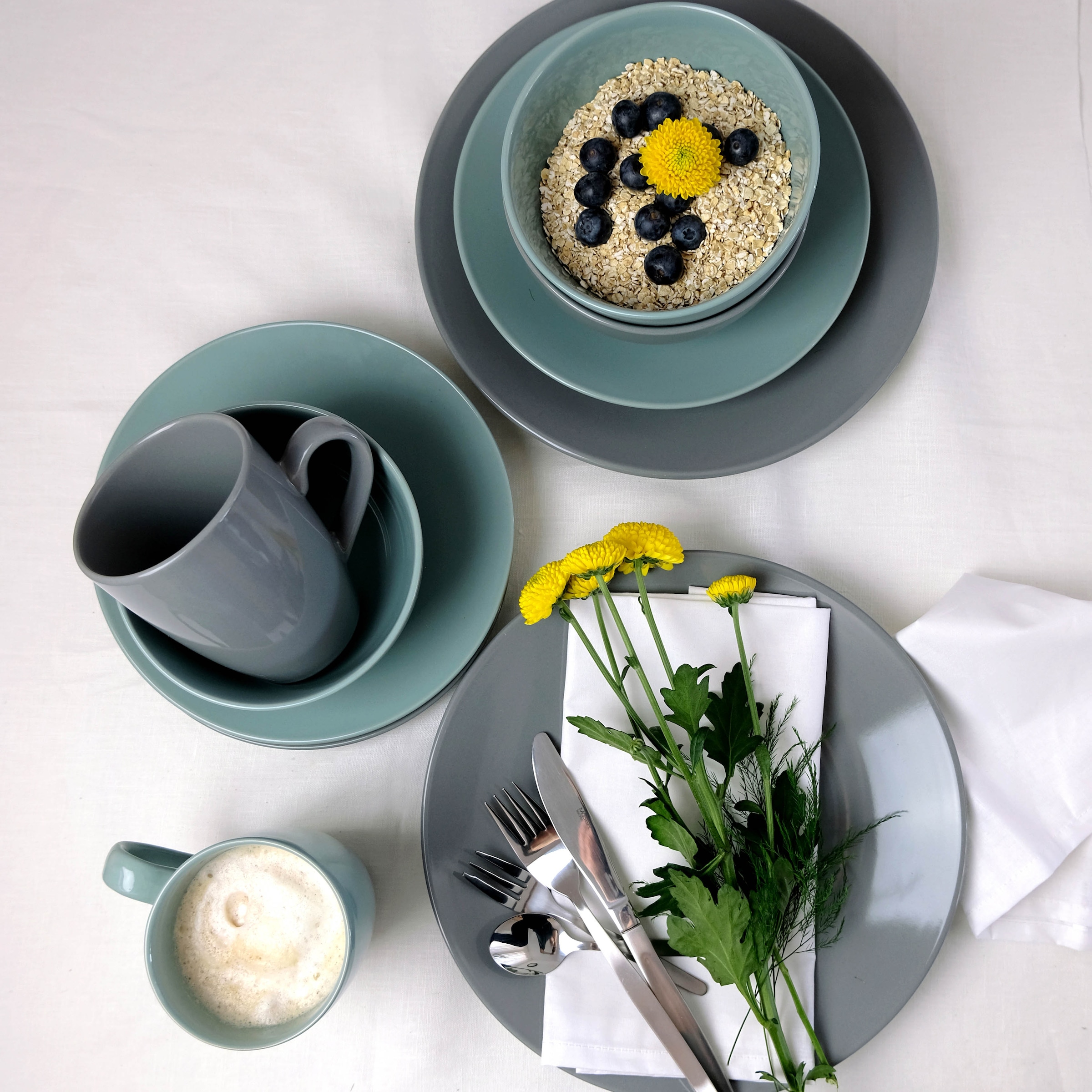 MÄSER Kombiservice »PASTELL SELECTION, Geschirr Set, Steinzeug«