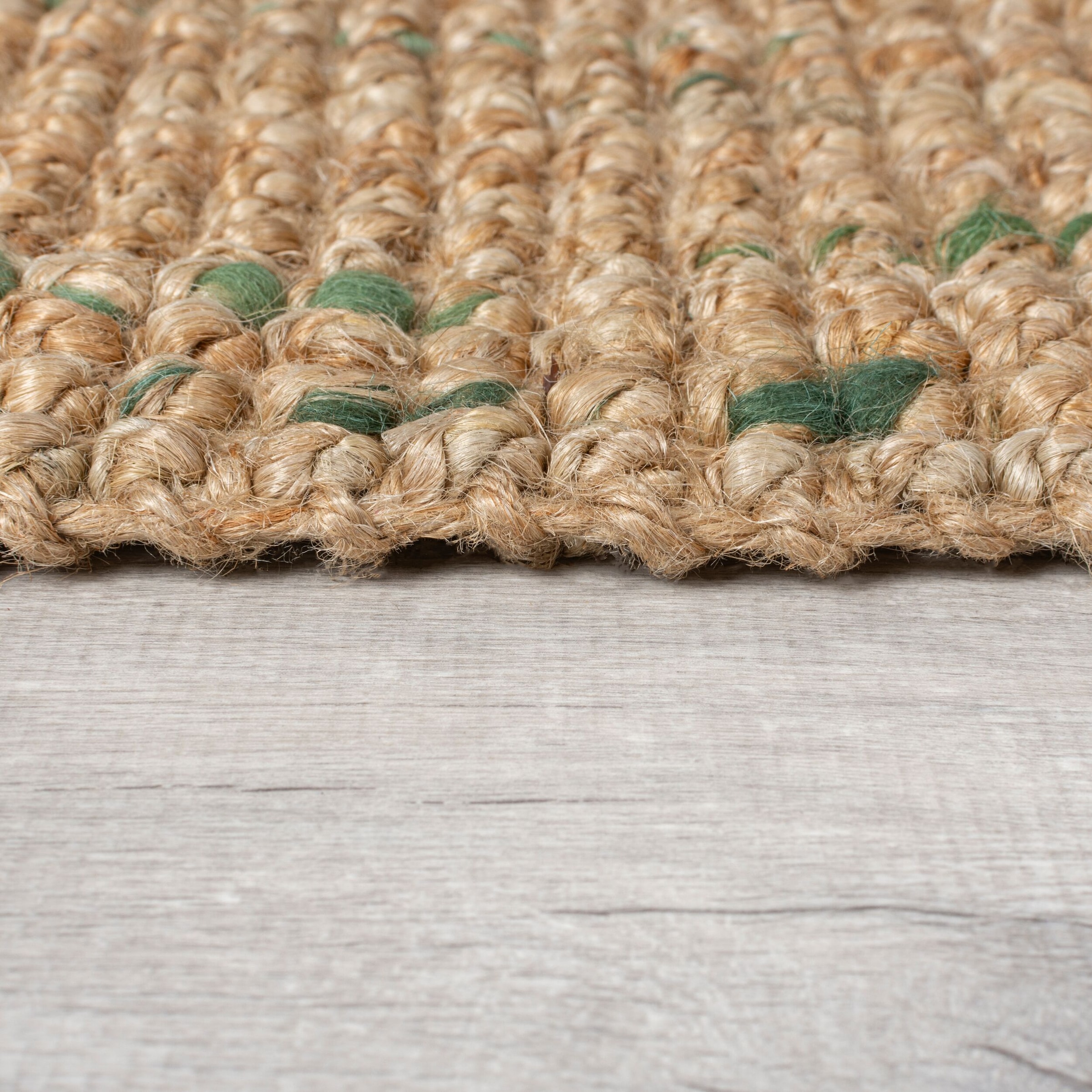 FLAIR RUGS Teppich »Jute Boucle«, rechteckig, 7 mm Höhe, aus 100% Jute, mit Fransen, aus Naturfasern