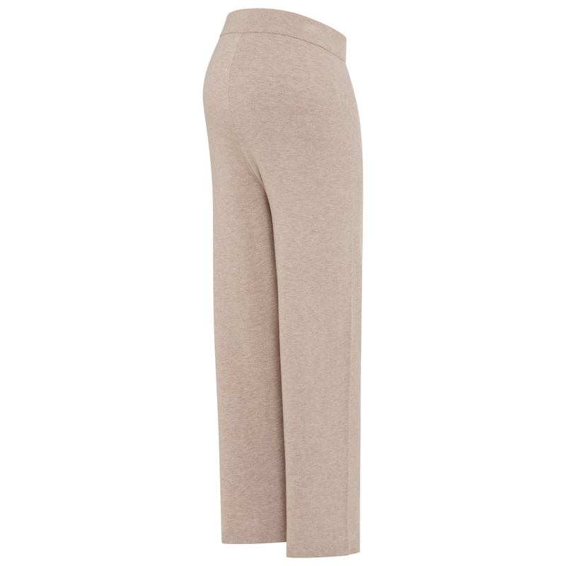 NEUN MONATE Umstandshose »Strickhose für Schwangerschaft und Stillzeit« Umstands-Strickhose mit extra weitem Bund beige meliert 36/38 - N-Gr N-Gr...