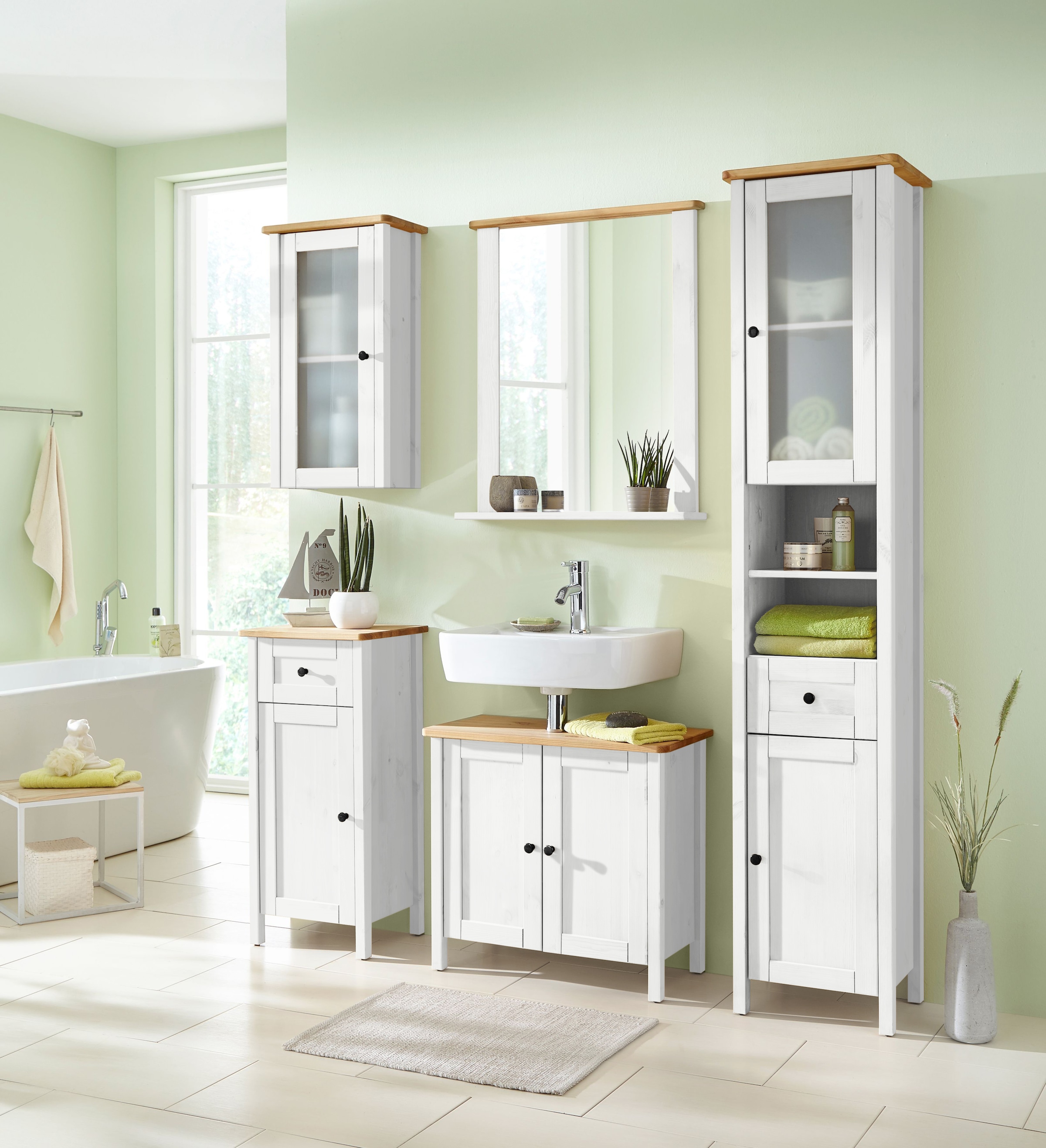 welltime Unterschrank »Sylt« Breite 40 cm, aus Massivholz Kiefer