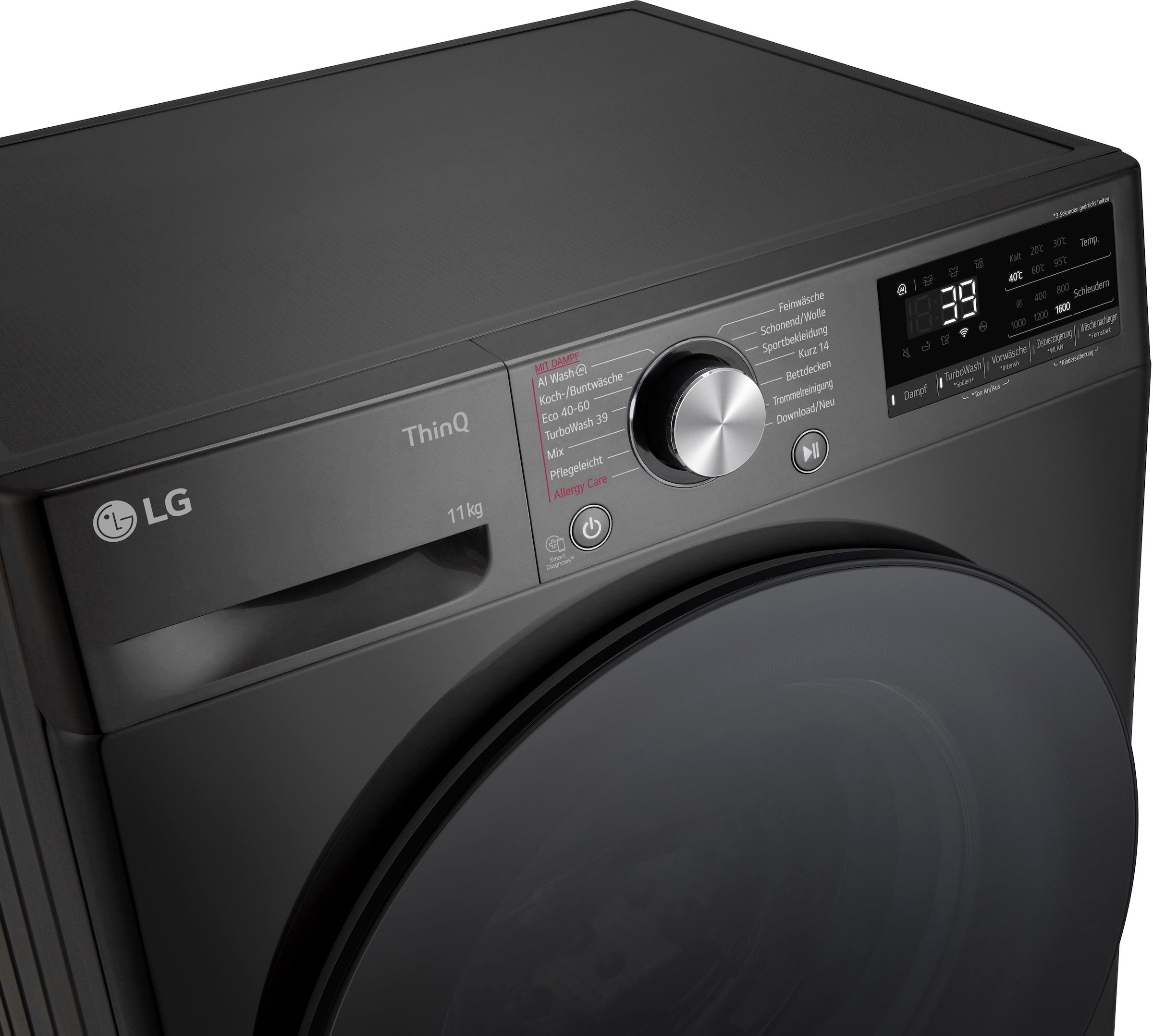 LG Waschmaschine Serie 7 »F6WR701YB«, 11 kg, 1600 U/min, Steam Funktion
