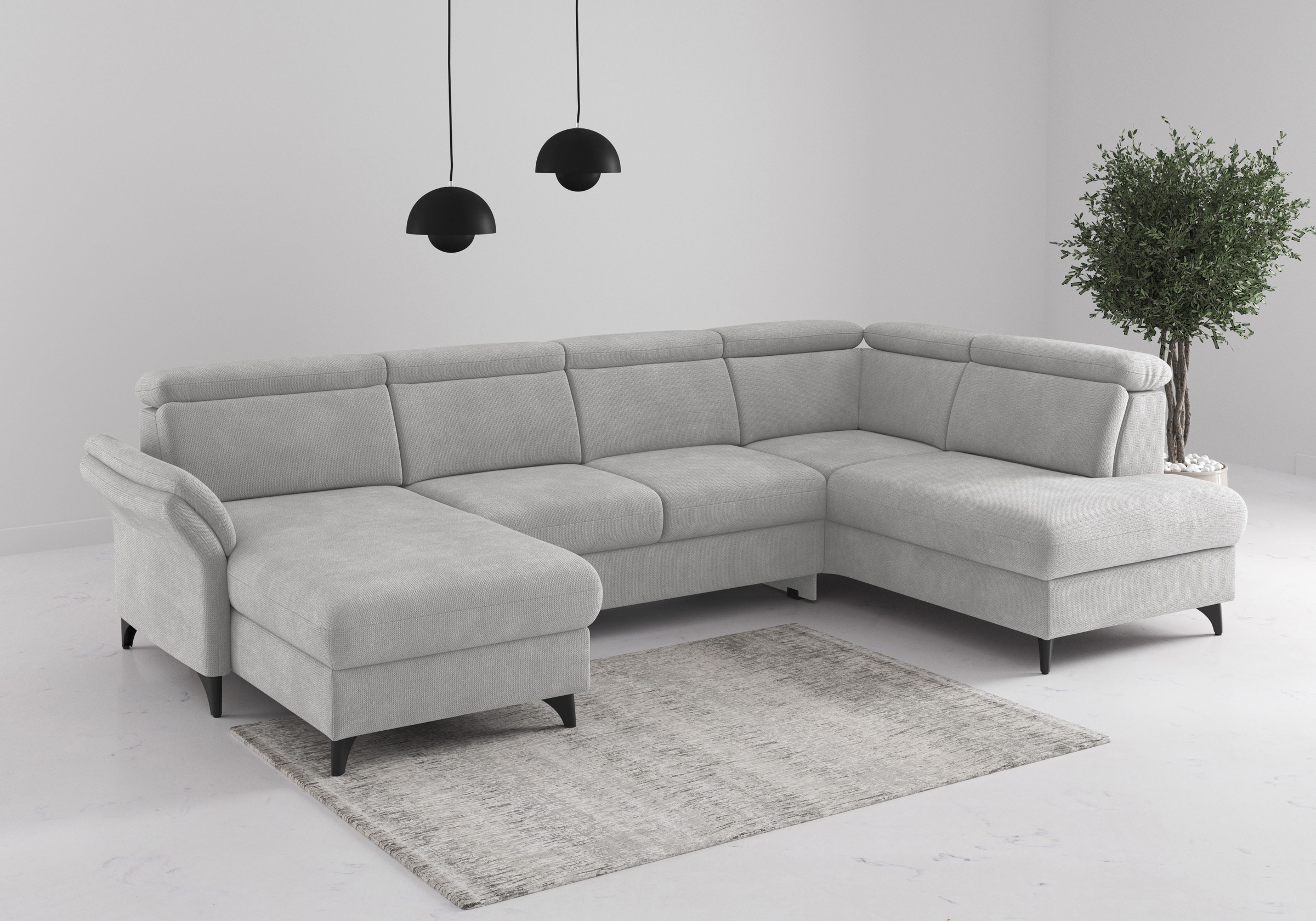 sit&more Wohnlandschaft »Glendale, U-Form« inkl. Kopfteilverstellung,wahlwe günstig online kaufen