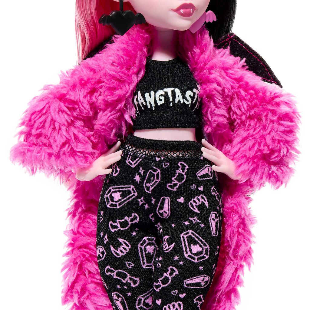 Mattel® Anziehpuppe »Monster High, Creepover Draculaura - Schaurig schöne Pyjamaparty«