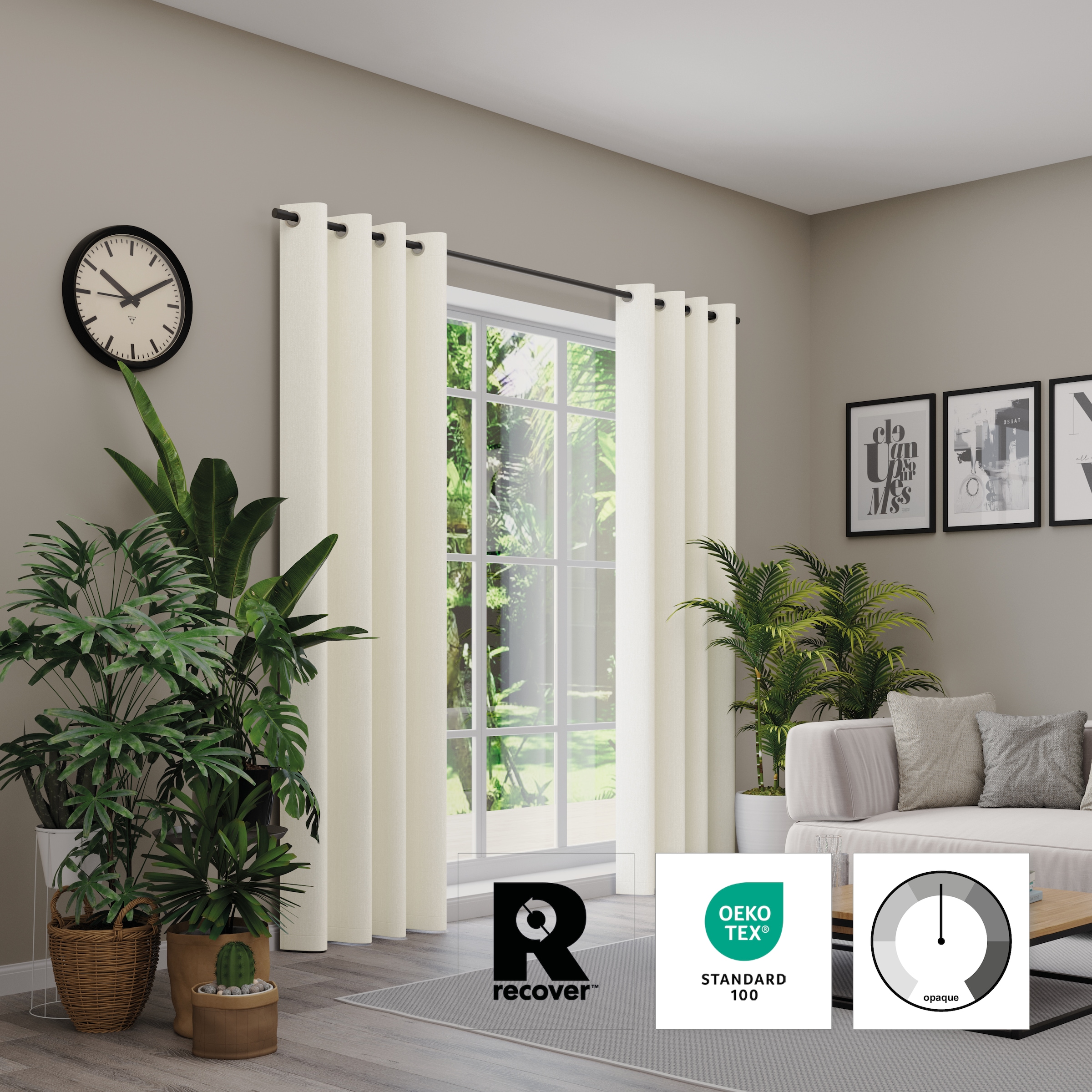 Neutex for you! Vorhang »Monza Eco« Ösen 1 Stk. tlg.