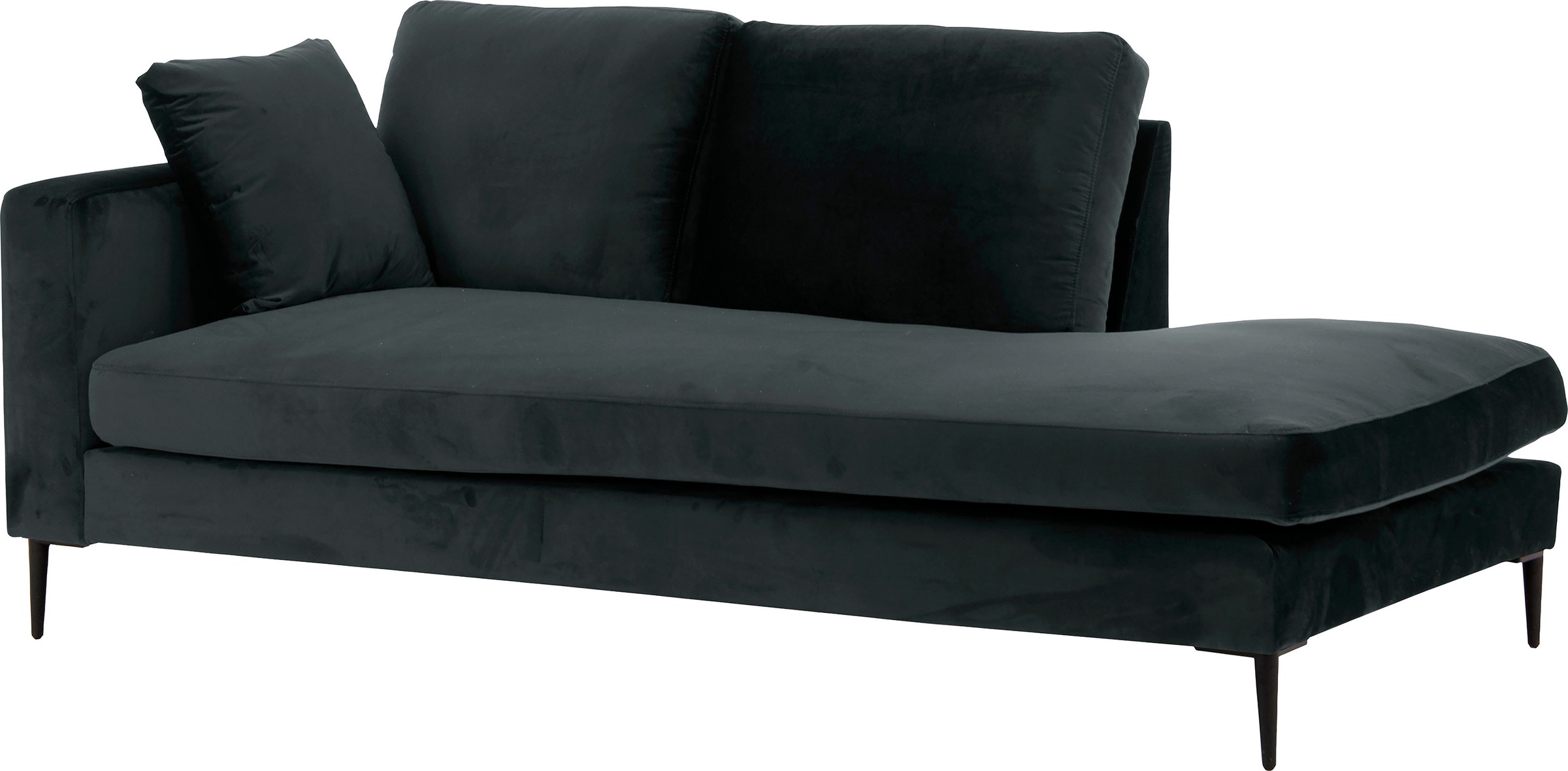 Home affaire Recamiere »Cozy Chaiselongue, Maße B/T/H: 195/97/80 cm« mit lo günstig online kaufen
