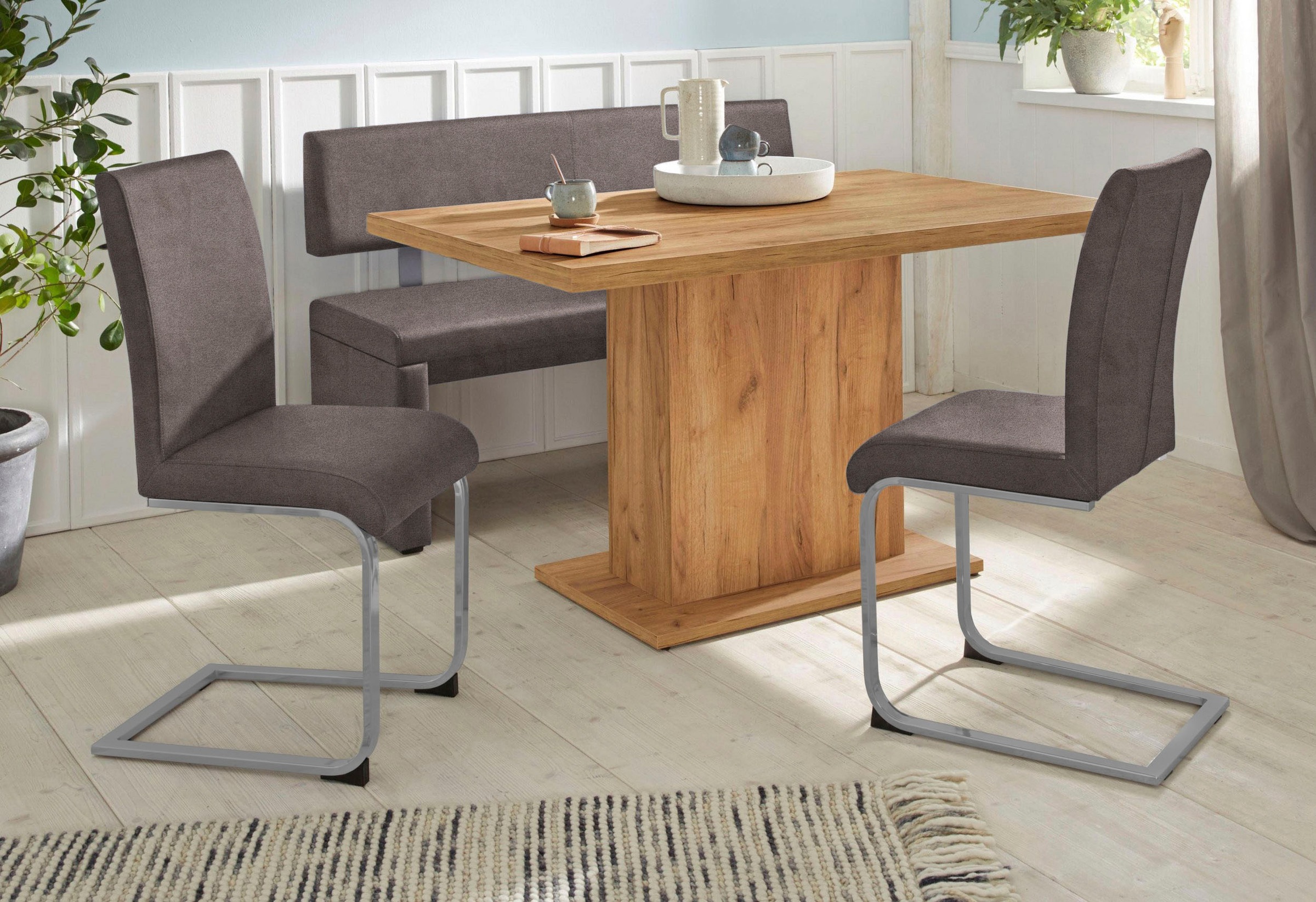 Home affaire Sitzbank "Charissa" mit Lehne, Breite 140, 160 oder 180 cm günstig online kaufen