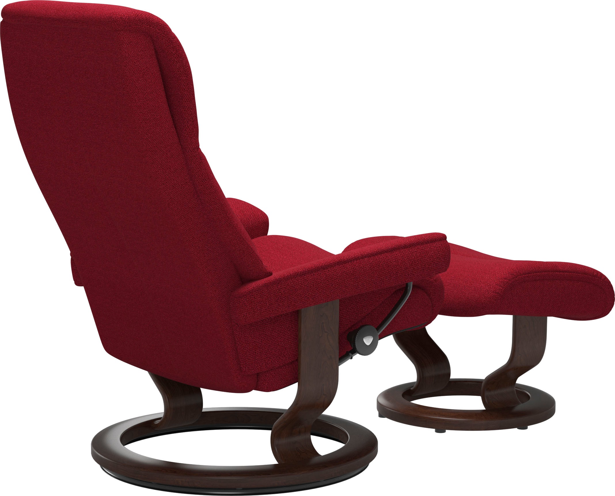 Stressless® Relaxsessel »View«, (Set, Relaxsessel mit Hocker), mit Classic Base, Größe M,Gestell Braun