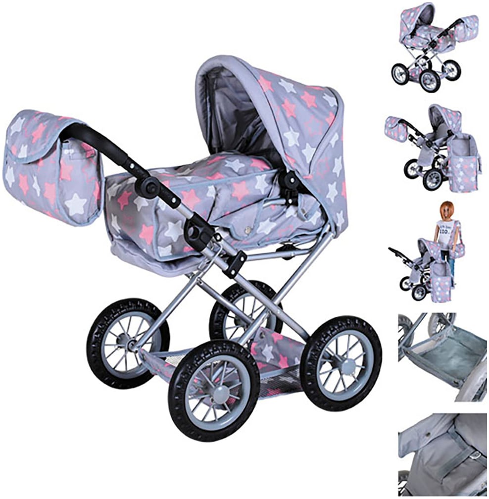 Knorrtoys® Kombi-Puppenwagen »Ruby«, mit Wickeltasche