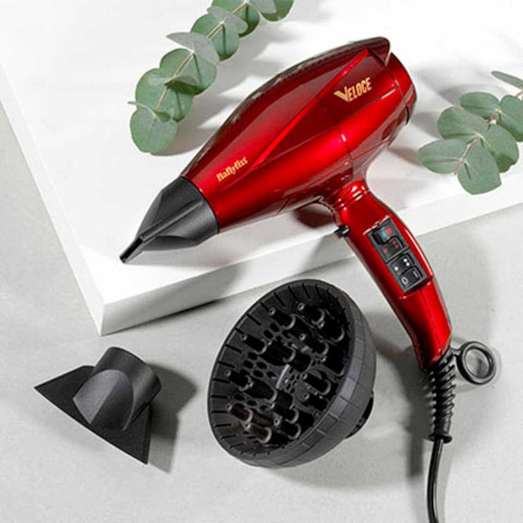 BaByliss Ionic-Haartrockner »6750DE Veloce«, 2200 W, 3 Aufsätze