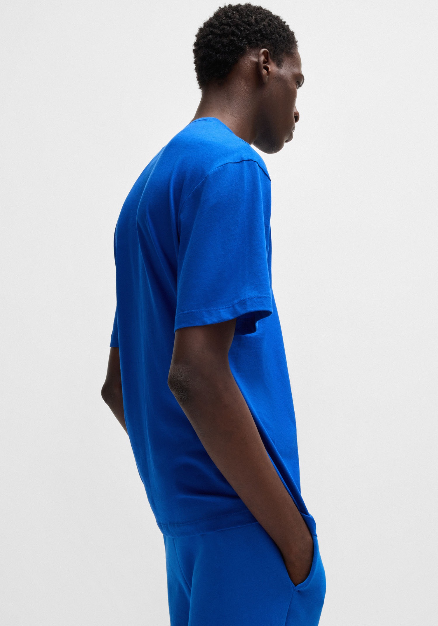 HUGO Blue T-Shirt »Nico« mit großem Logo-Print, Unisex