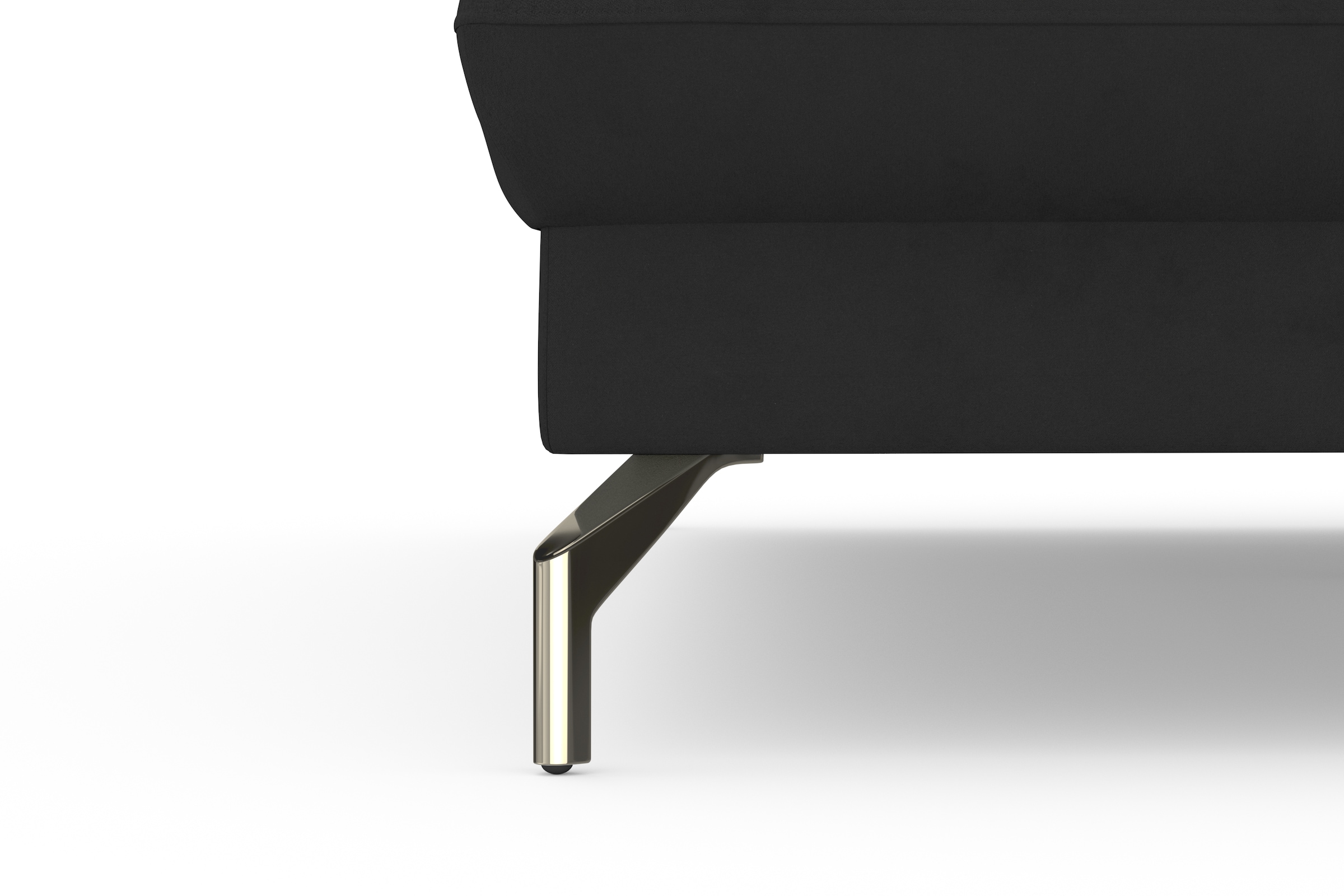 sit&more Ecksofa »Fashion L-Form«, wahlweise mit Kopfteilverstellung, Vorziehsitz, motorisch, Nickelfüße