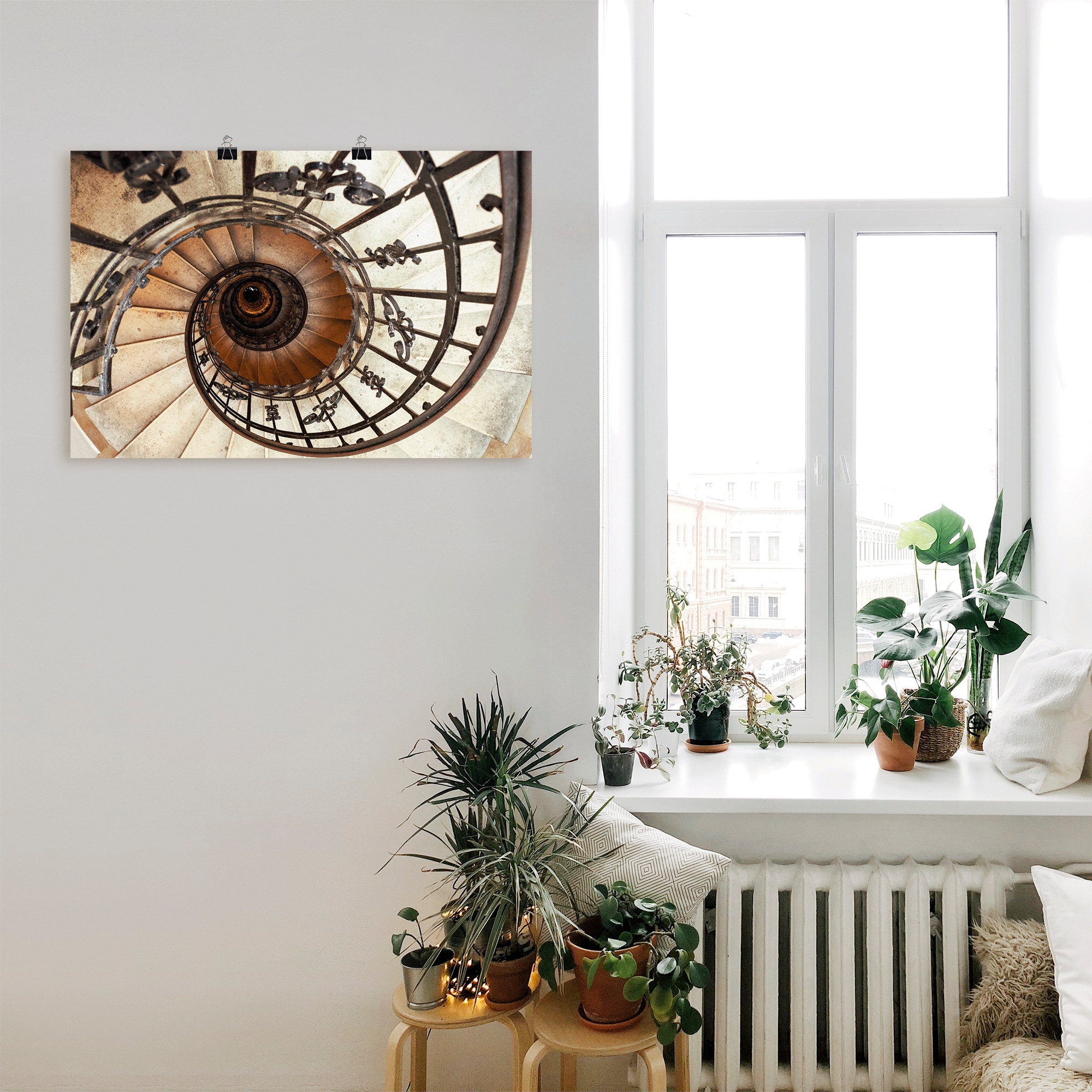 Artland Wandbild »Treppe«, Architektonische Elemente, (1 St.), als Alubild, Outdoorbild, Leinwandbild, Poster, Wandaufkleber