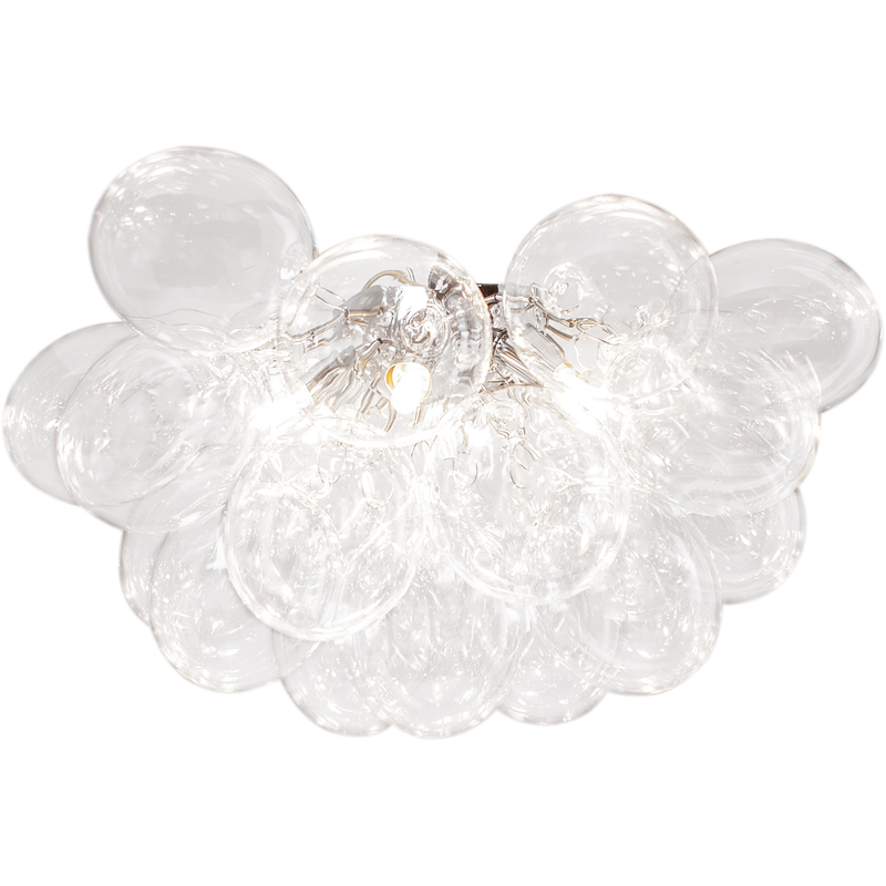 BY RYDENS Deckenleuchte »Gross« G9 1 Stk. Deckenleuchte mit Glas Blasen transparent