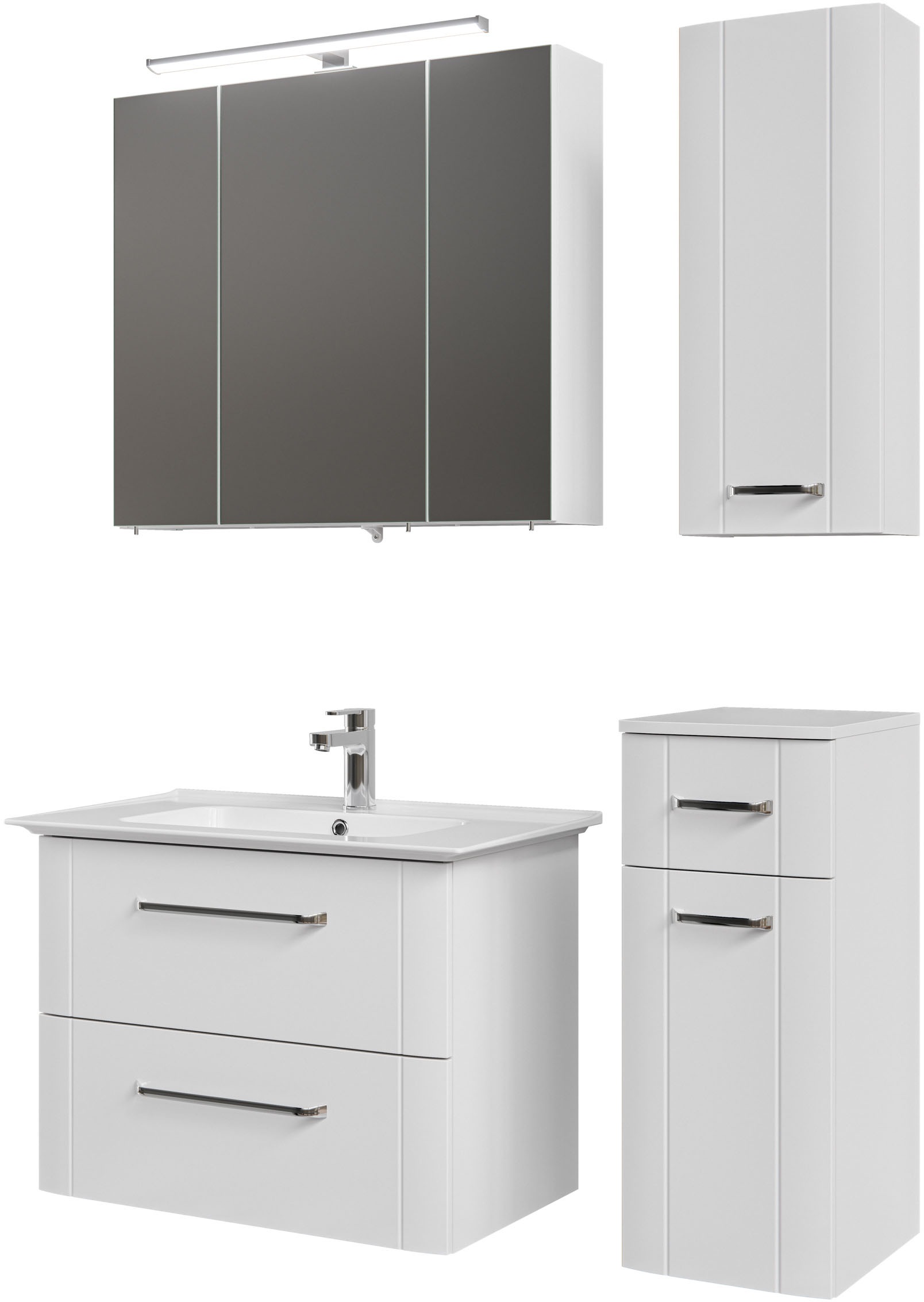 Saphir Badmöbel-Set »Badmöbel-Set Serie 3006 4-teilig Keramik-Waschtisch mi günstig online kaufen