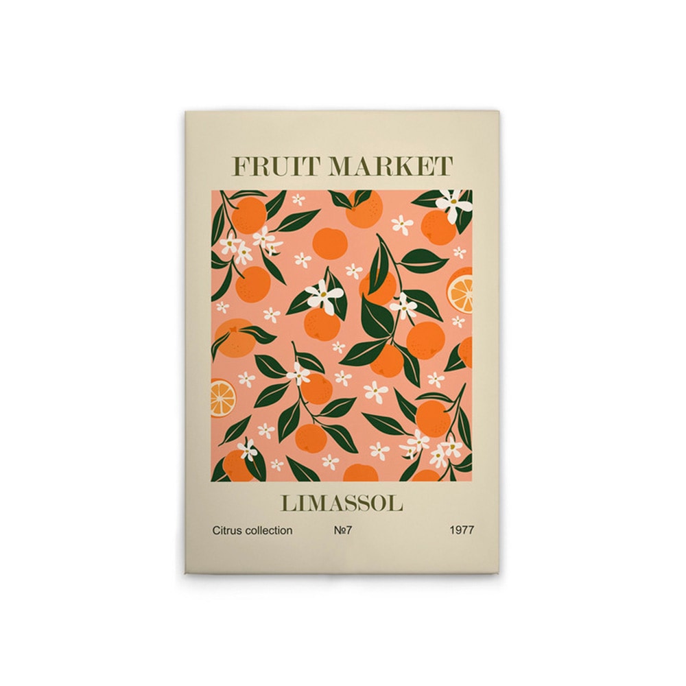 A.S. Création Leinwandbild »Fruit Market 1 - Wandbild Beige Orange Keilrahm günstig online kaufen