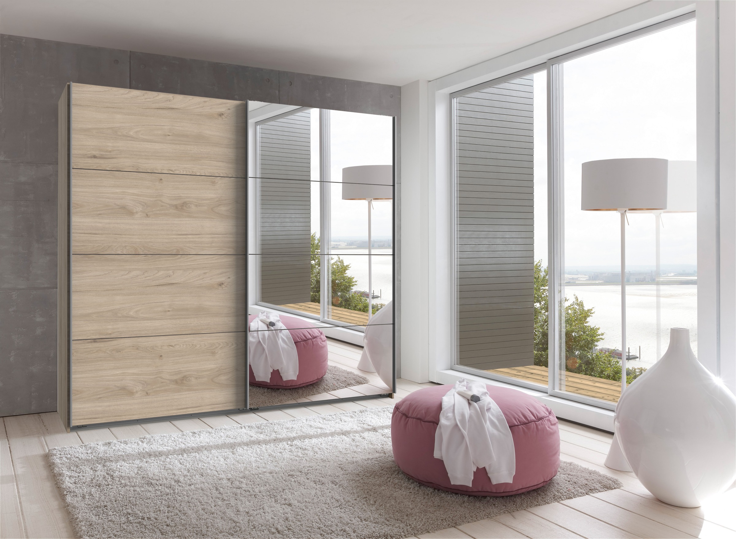 Wimex Schwebetürenschrank »Ernie Kleiderschrank mit Spiegel, Made in German günstig online kaufen