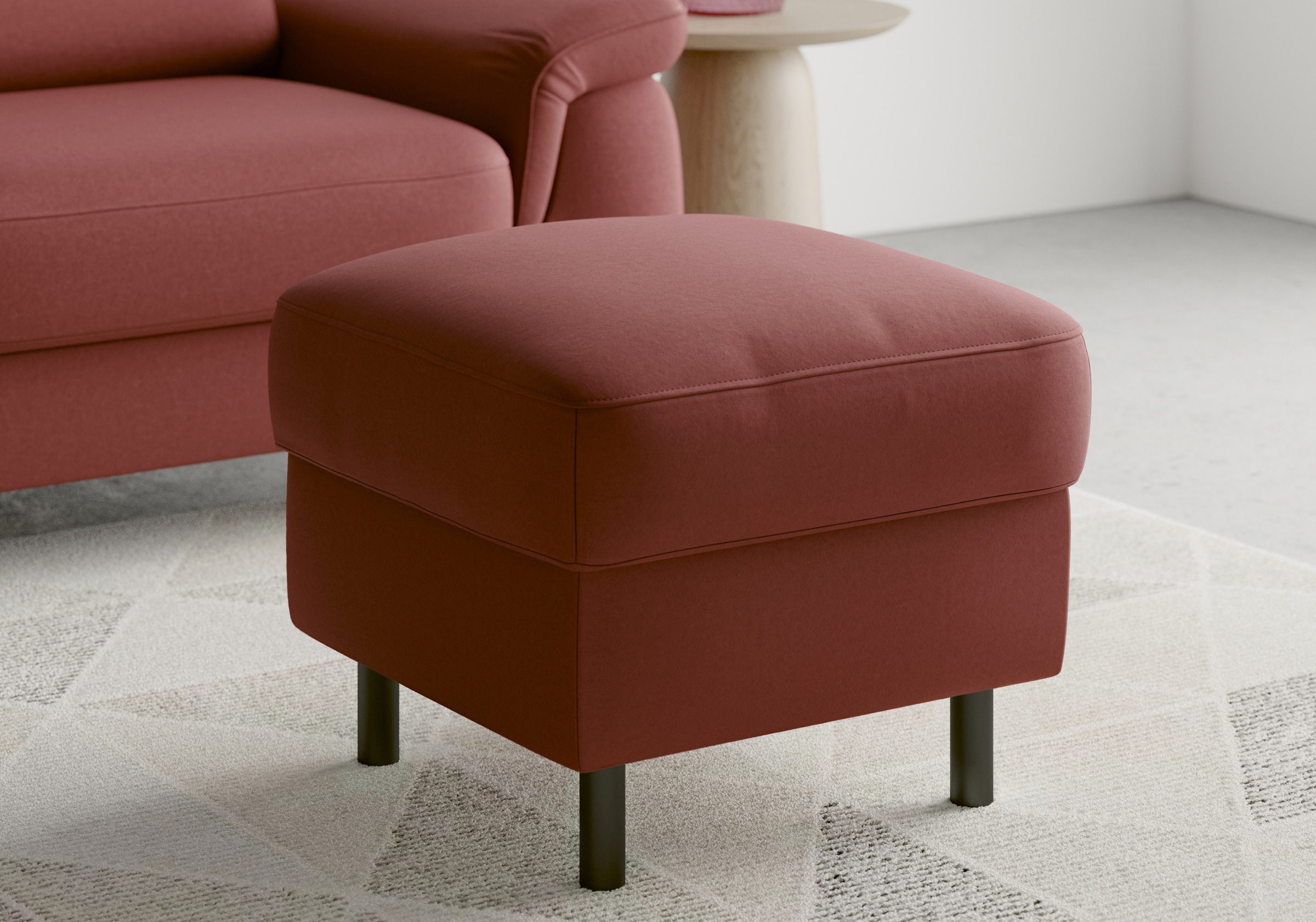 sit&more Stauraumhocker »Sinatra«, Sitzfläche ist abnehmbar, mattschwarze Metallfüße