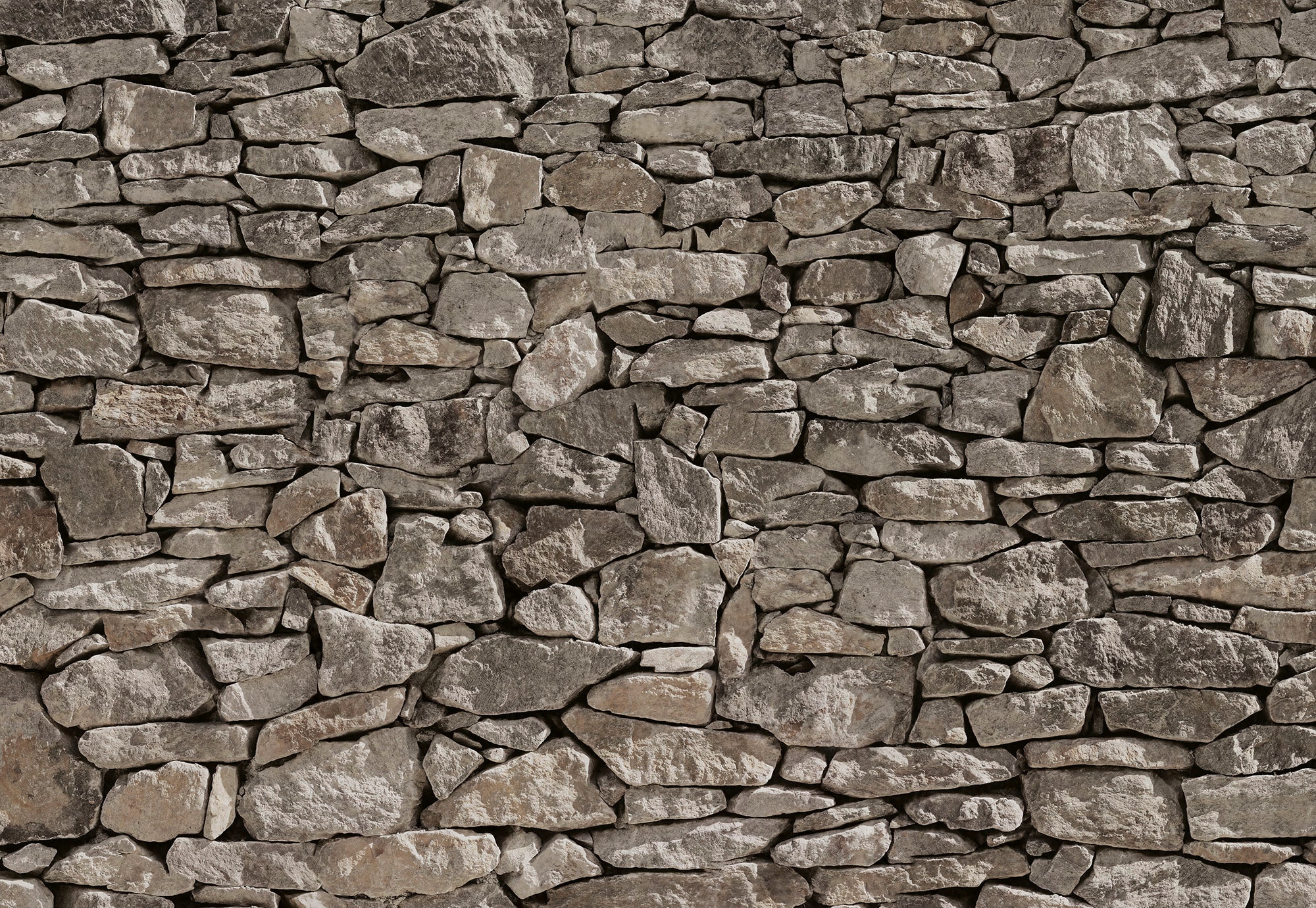 Komar Fototapete »Steinmauer«, 368x254 cm (Breite x Höhe)