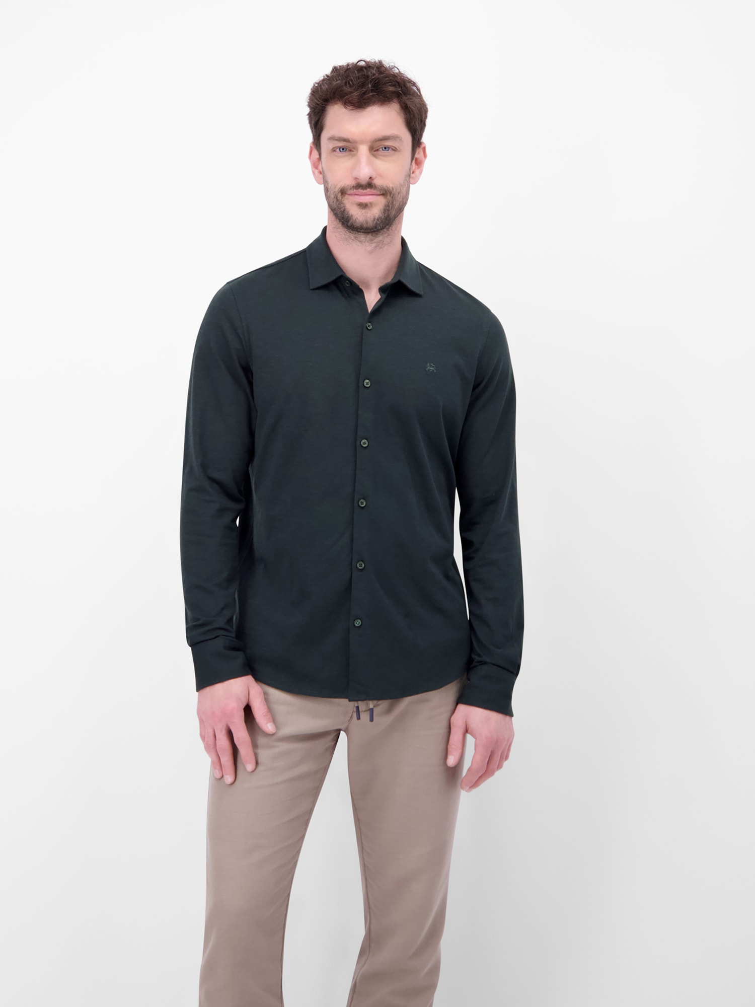 LERROS Langarmhemd »Langarmhemd in Jerseyqualität«