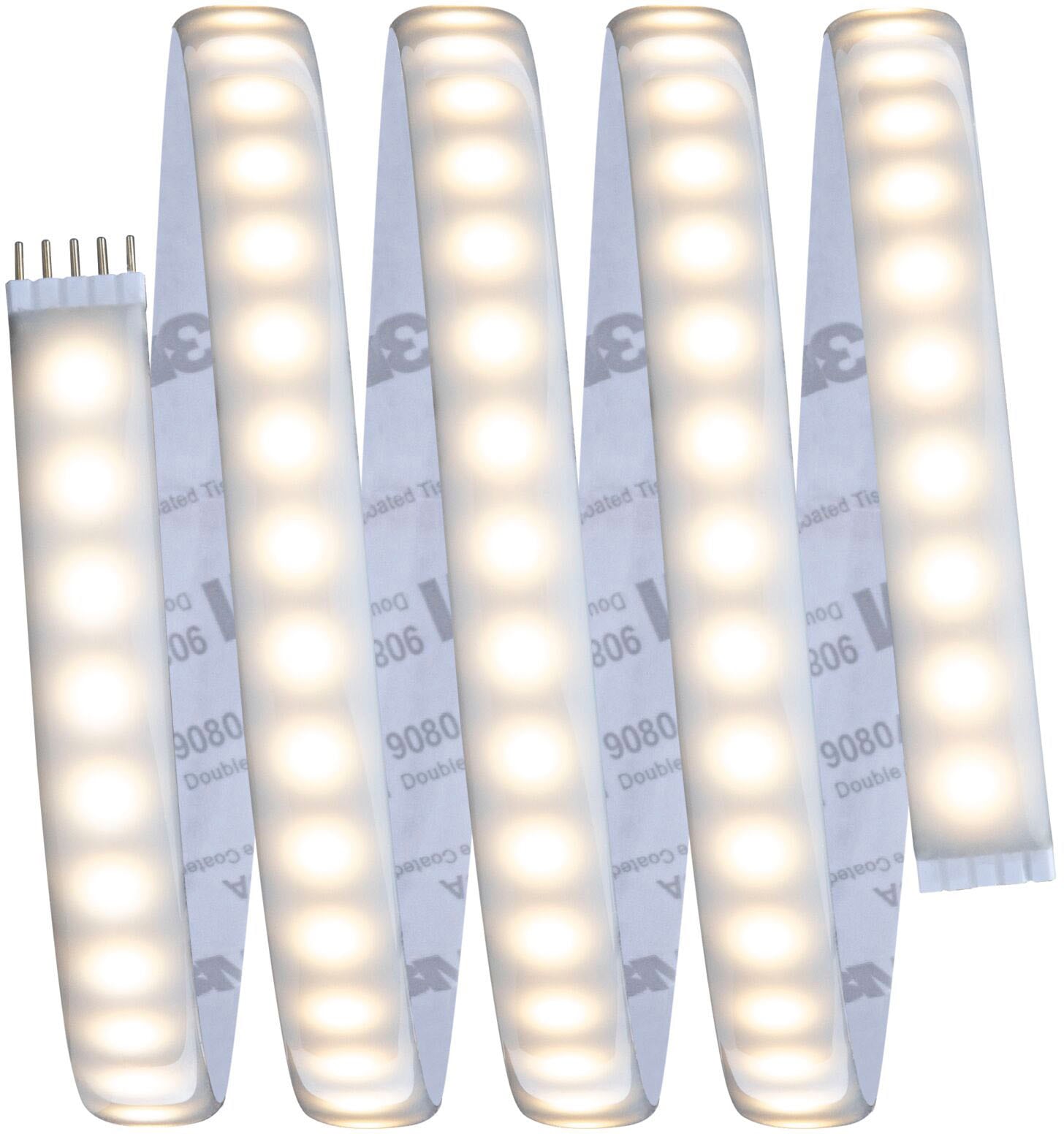 Paulmann LED-Streifen »MaxLED1000 Basisset 1,5m IP44 Cover2700-6500K 17W 230/24V 40VA Silber«, 1 St.-flammig, Tunable White