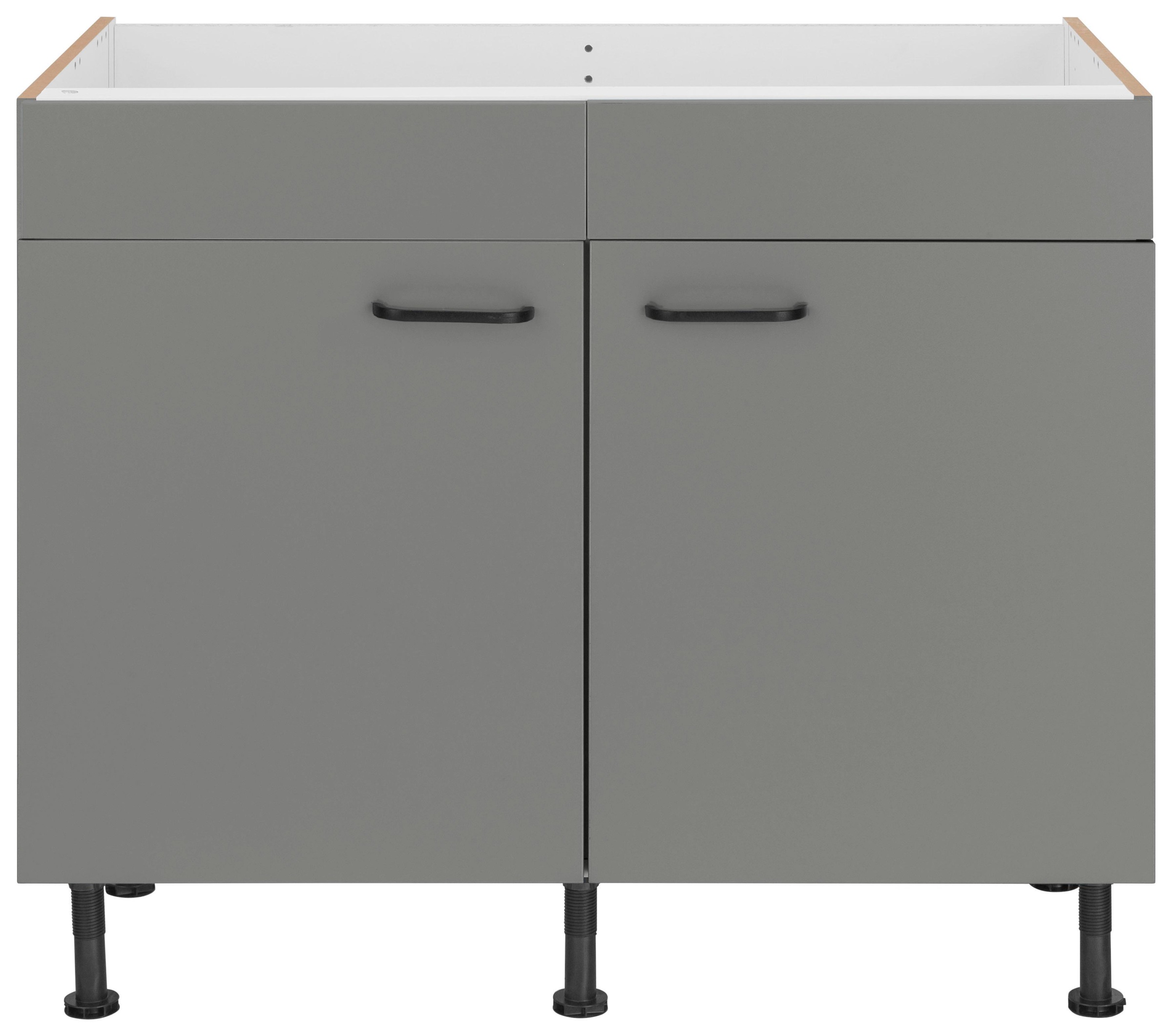 OPTIFIT Spülenschrank Füßen, mit 100 cm höhenverstellbaren Soft-Close-Funktion, online »Elga«, kaufen Breite