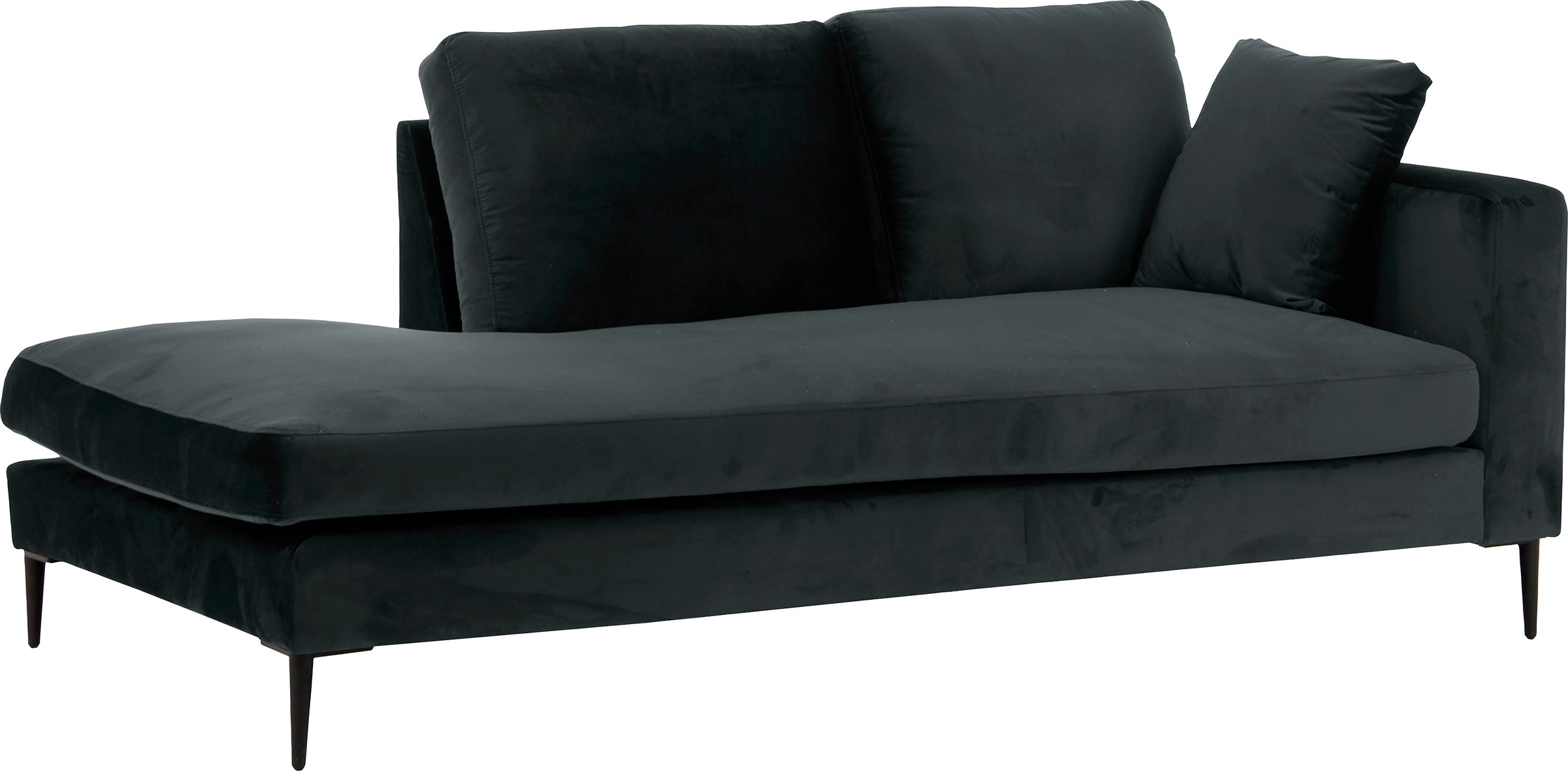 Home affaire Recamiere »Cozy Chaiselongue, Maße B/T/H: 195/97/80 cm« mit lo günstig online kaufen
