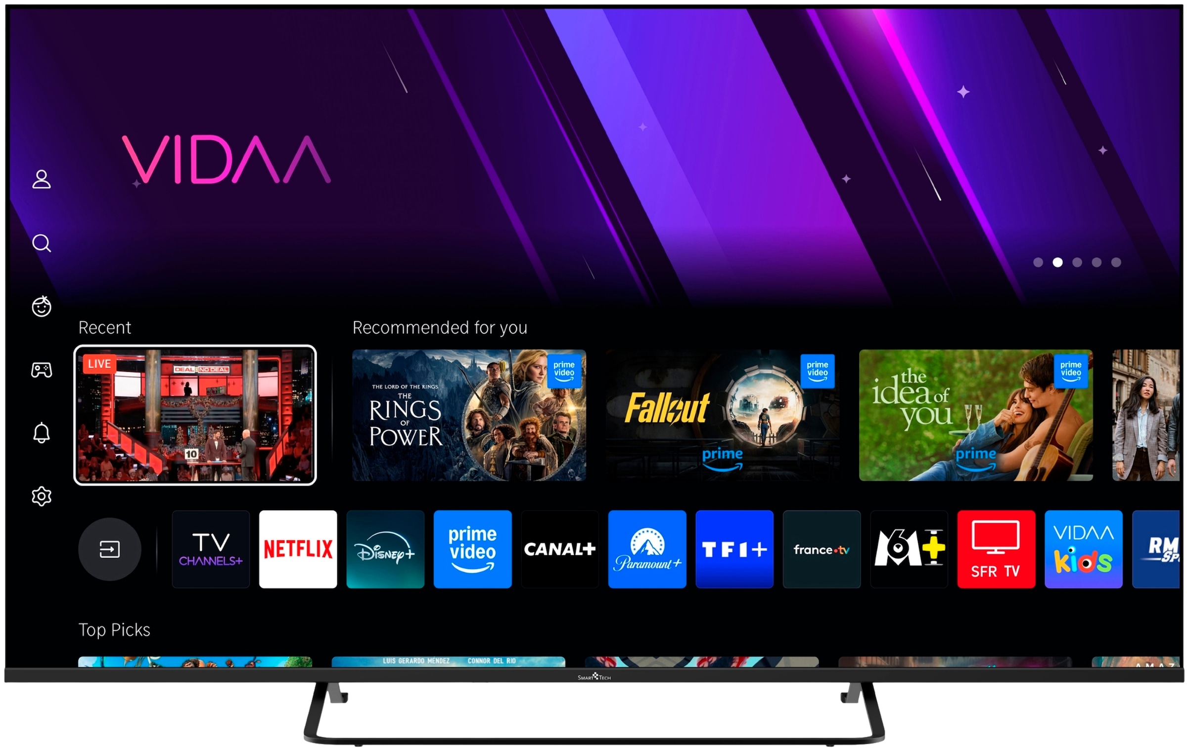 Smart Tech QLED-Fernseher »50QV02K« 126 cm/50 ″ Smart-TV