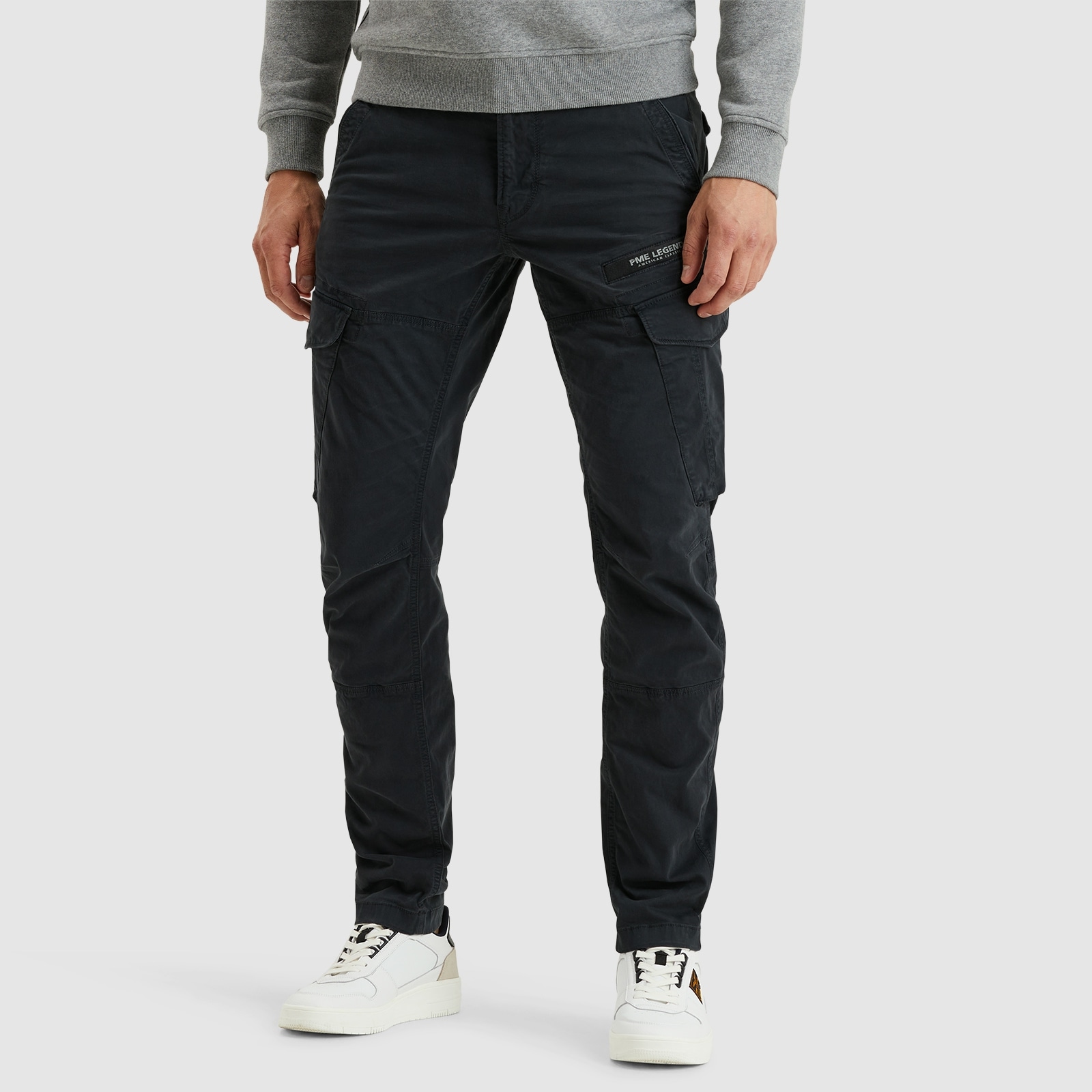 PME LEGEND Cargohose »Nordrop Stretch Twill«, mit Logo Stickerei
