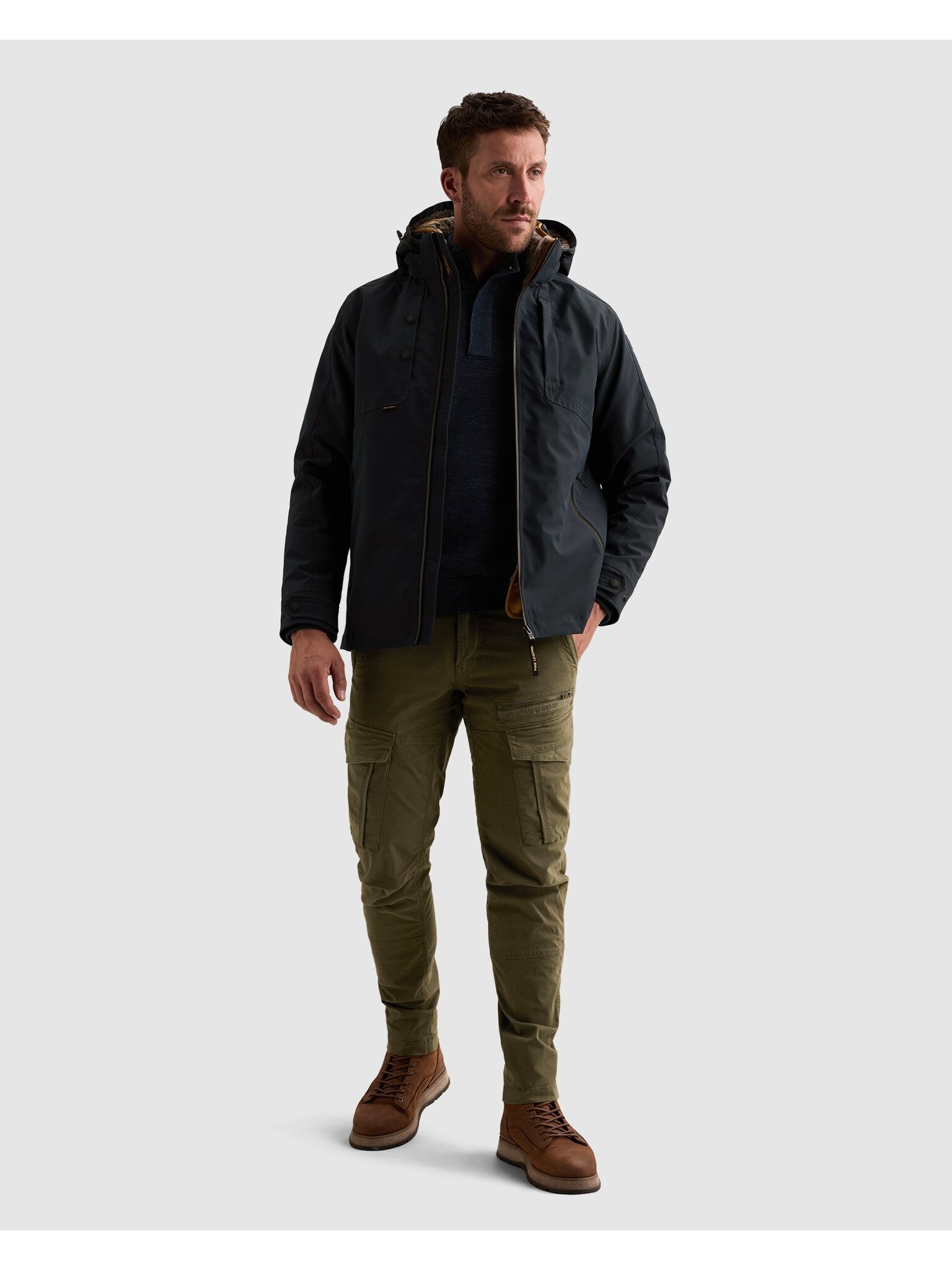 PME LEGEND Winterjacke »SNOWPACK Ottoman« mit Kapuze mit kuscheligem Innenfutter aus Fellimitat - heraustrennbar