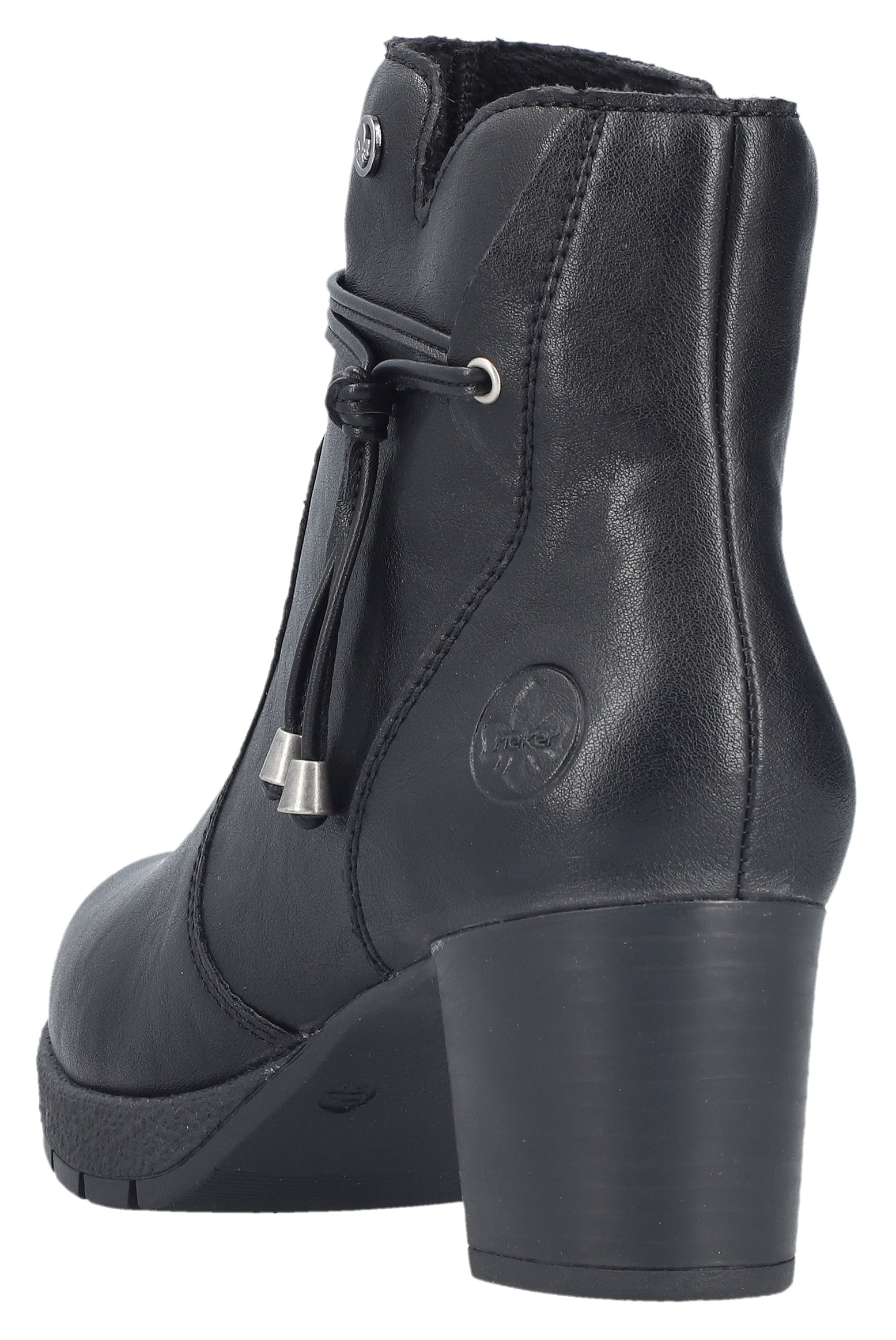 Rieker Stiefelette, Businessstiefelette, Blockabsatz, Boots mit Innenreißverschluss