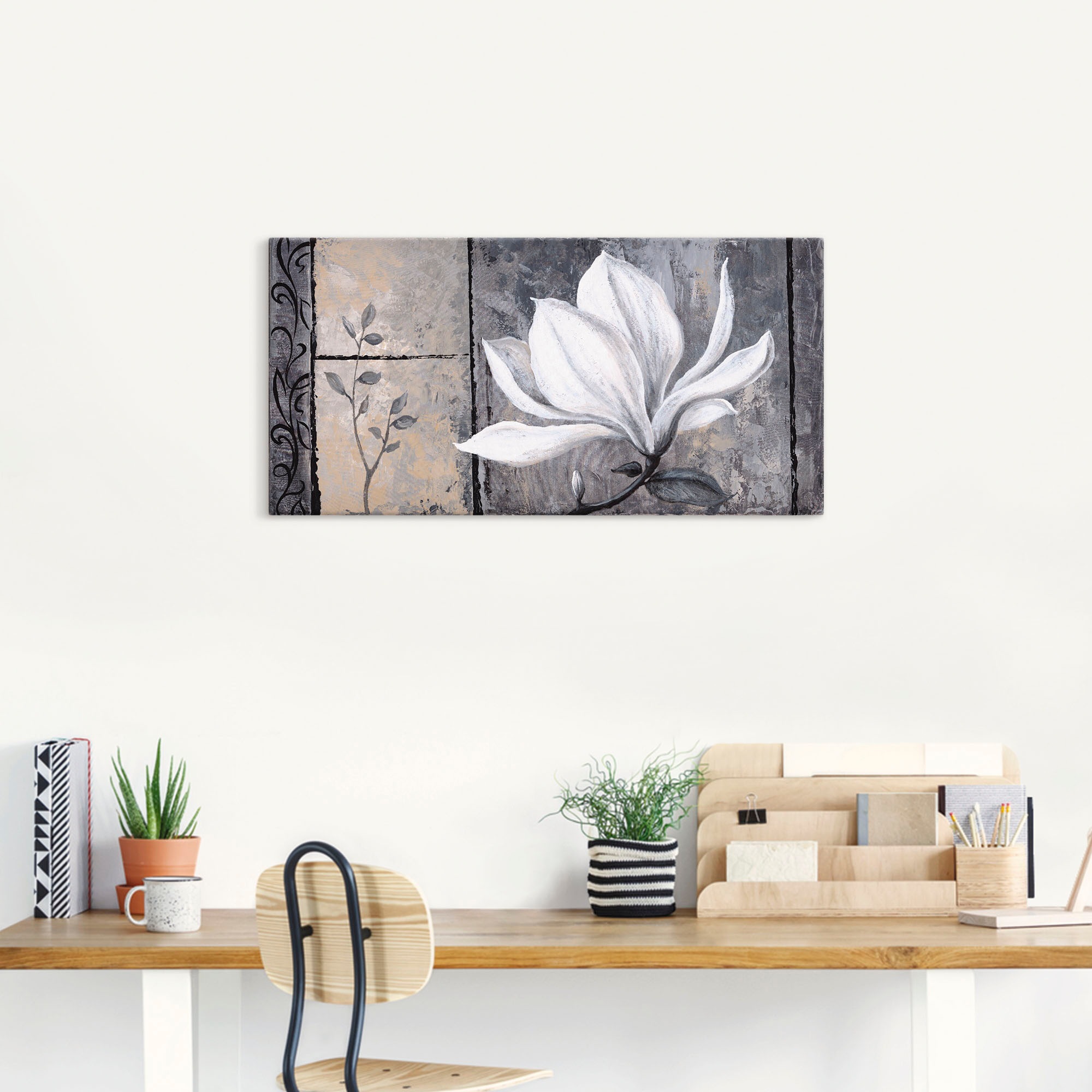 Artland Wandbild »Klassische Magnolie«, Blumen, (1 St.), als Alubild, Outdoorbild, Leinwandbild, Poster, Wandaufkleber