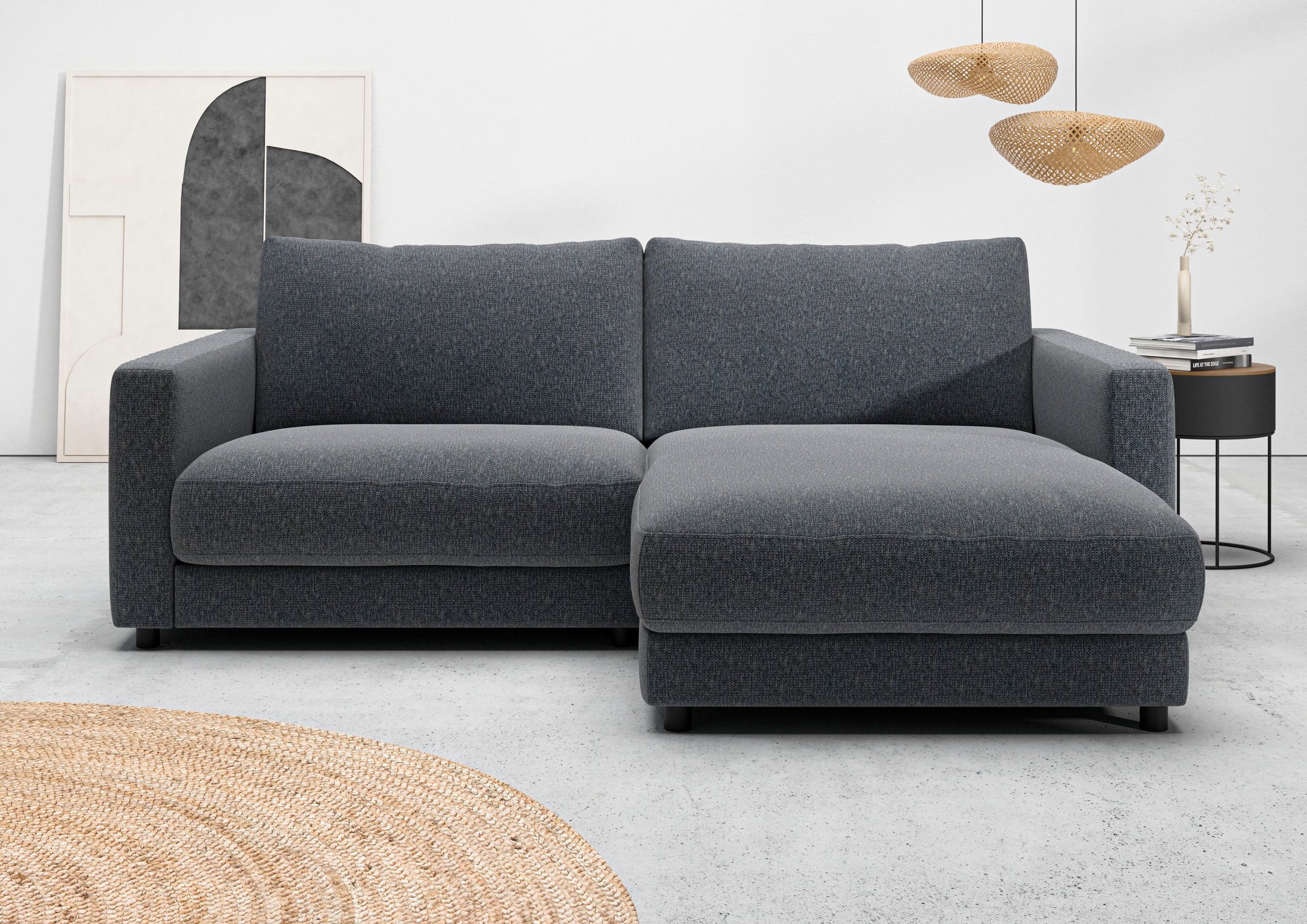 Home affaire Ecksofa »Ecksofa Jiro, L-Form, große Sitztiefe, Breite 226 cm« günstig online kaufen