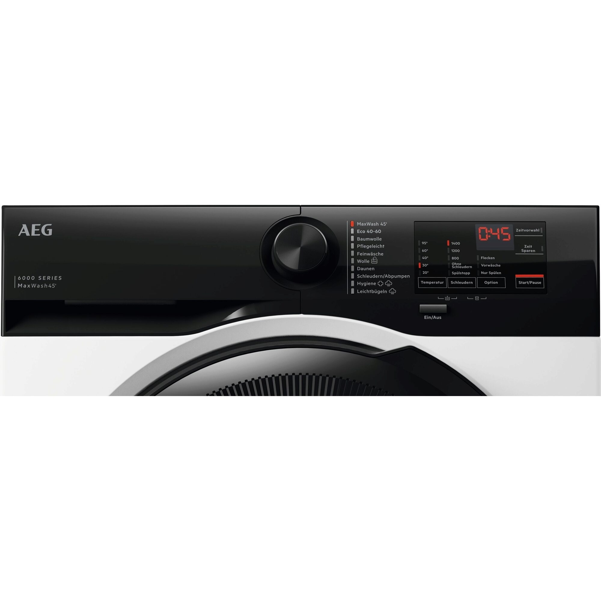 AEG Waschmaschine 6000 »LR6FE49FL« 9 kg 1400 U/min Volle Ladung in 45 Min. bei 30 °C Sauber & Effizient mit KI WashAssist