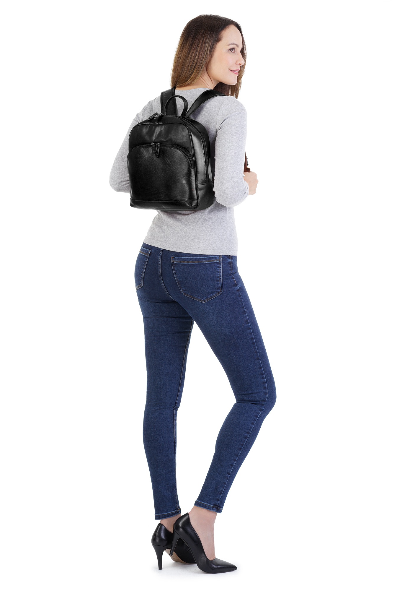 X-Zone Tagesrucksack, echt Leder