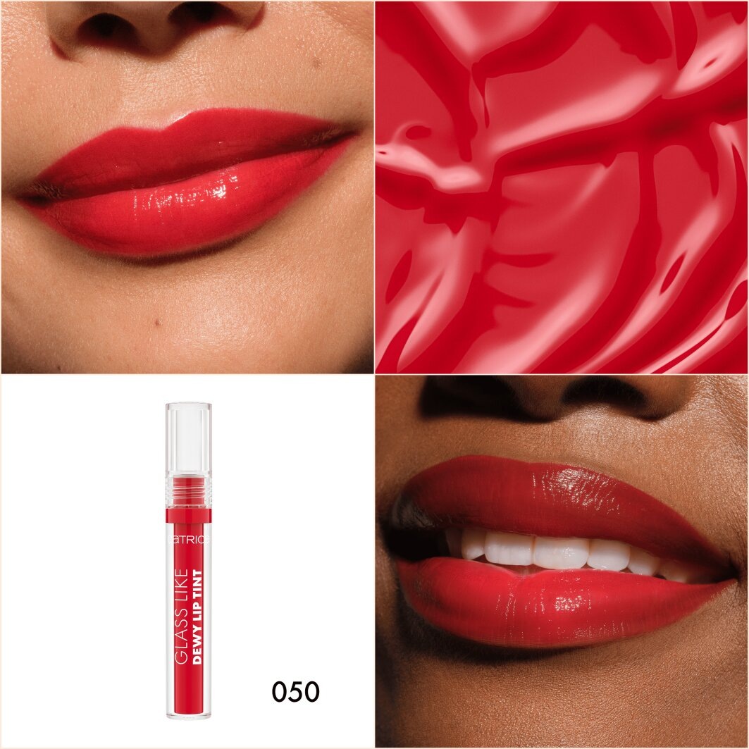 Catrice Lipgloss »Glass Like Dewy Lip Tint«, (Set, 3 tlg.), Intensive Pflege, hochglänzendes, leuchtendes Finish, wässrige Textur.