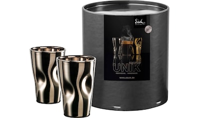 Espressoglas »UNIK«, (Set, 2 tlg., 2 Espressogläser in Geschenkröhre)