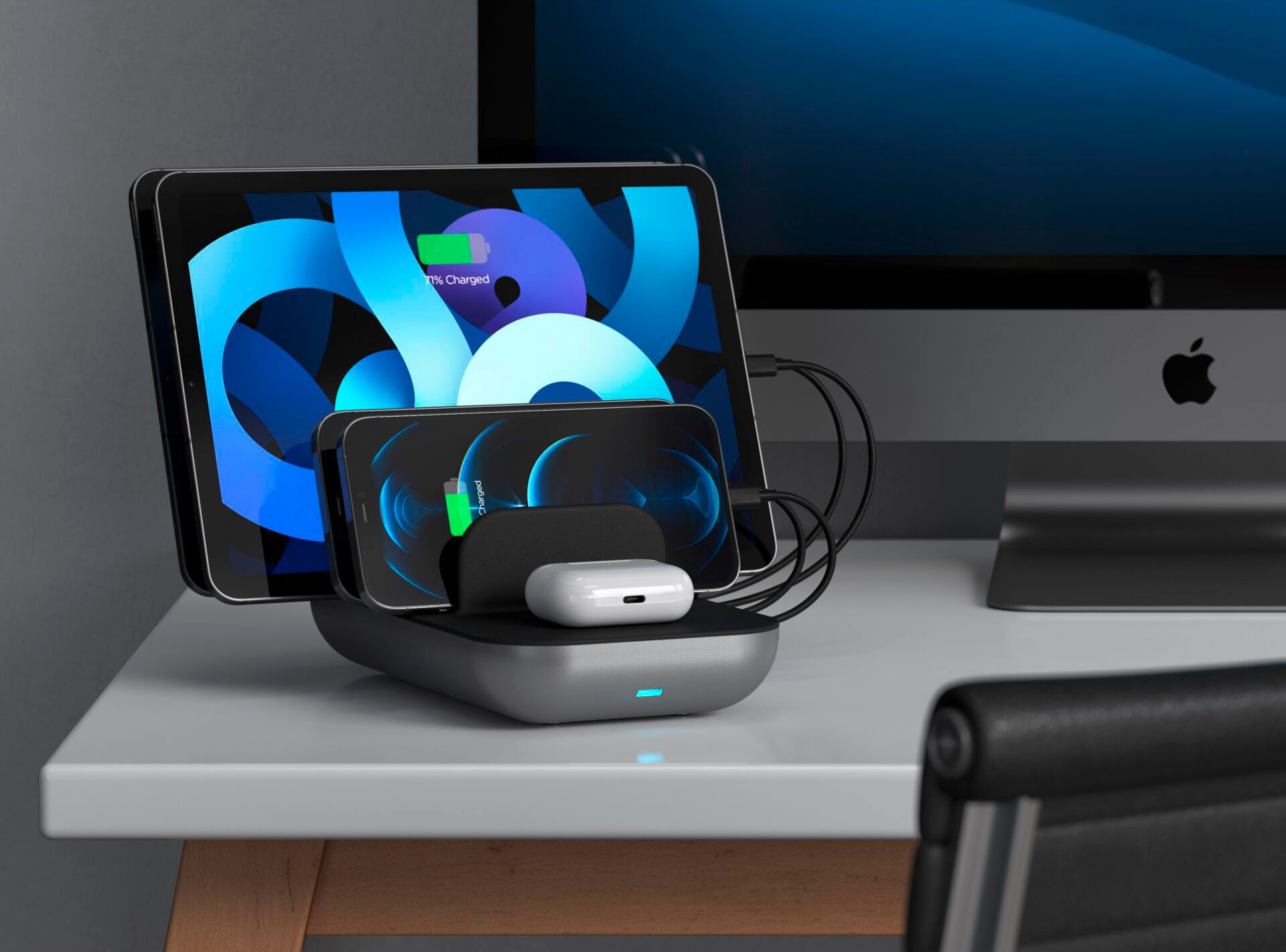 Satechi Wireless Charger »Dock5 Multi-Device Charging Station«, (1 St.)