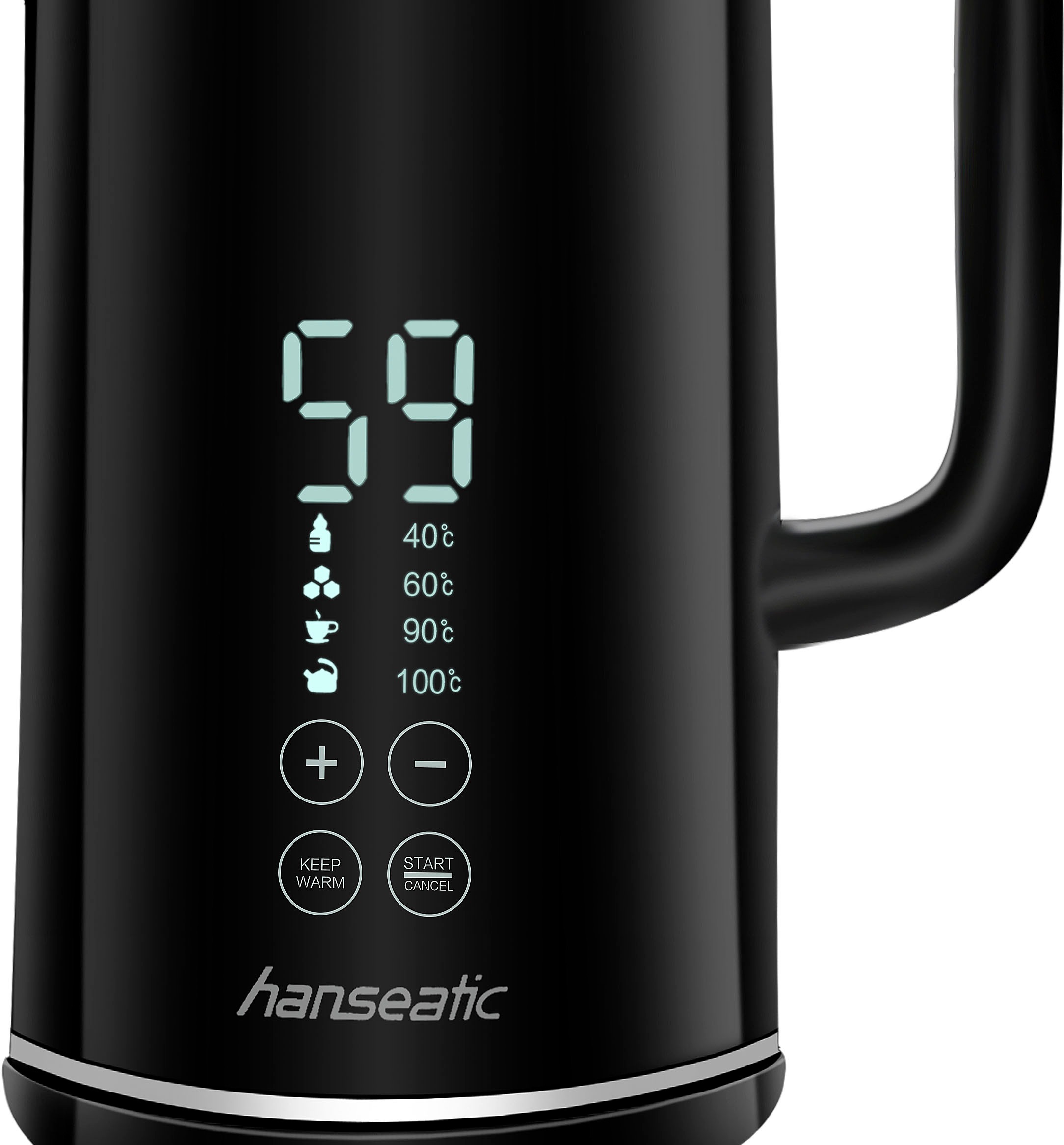 Hanseatic Wasserkocher »62544913«, 1,7 l, 2200 W, extra großes Display mit günstig online kaufen