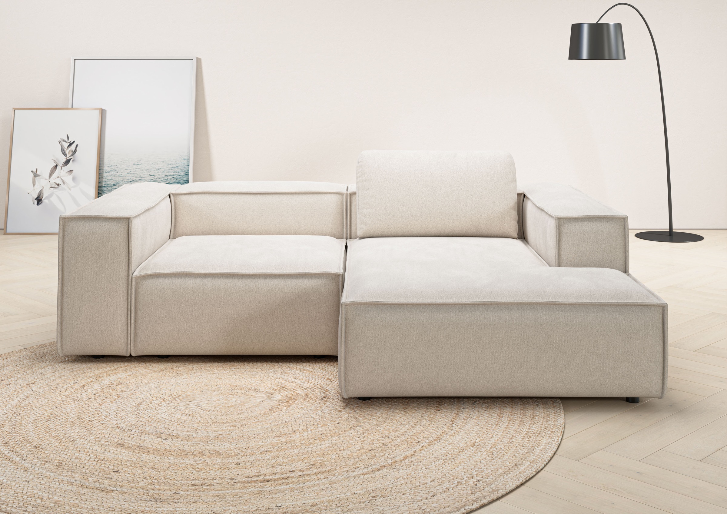 Places of Style Ecksofa »Watertown, kompakte L-Form, 246 cm breite für klei günstig online kaufen