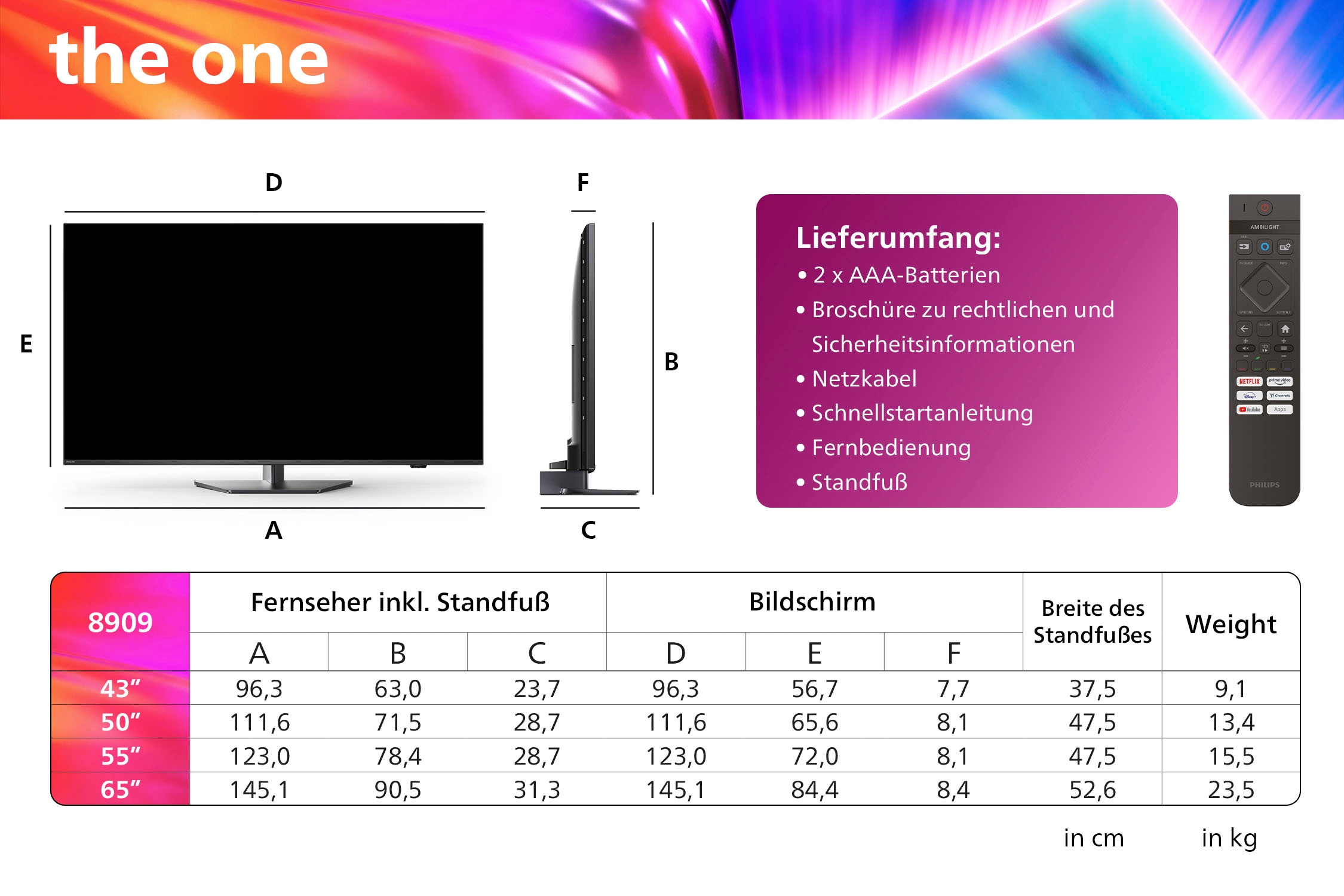 Philips LED-Fernseher »50PUS8909/12«, 4K Ultra HD, Smart-TV