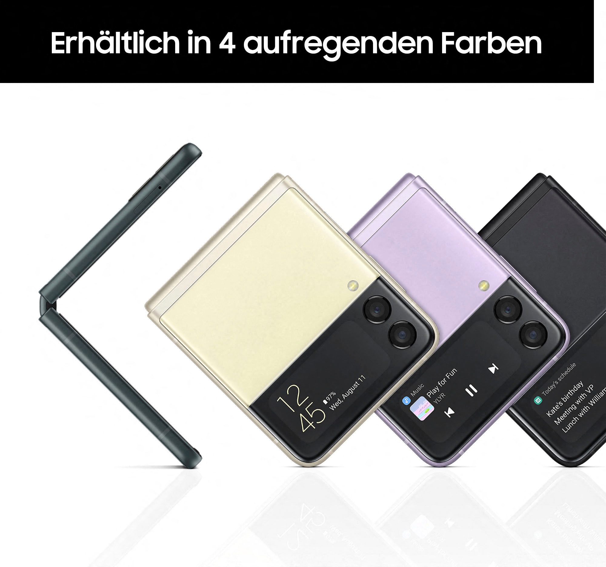 21. Bild von Samsung Smartphone »Galaxy Z Flip3 5G, 256GB«, green, 17,03 cm/6,7 Zoll, 256 GB Speicherplatz, 12 MP Kamera