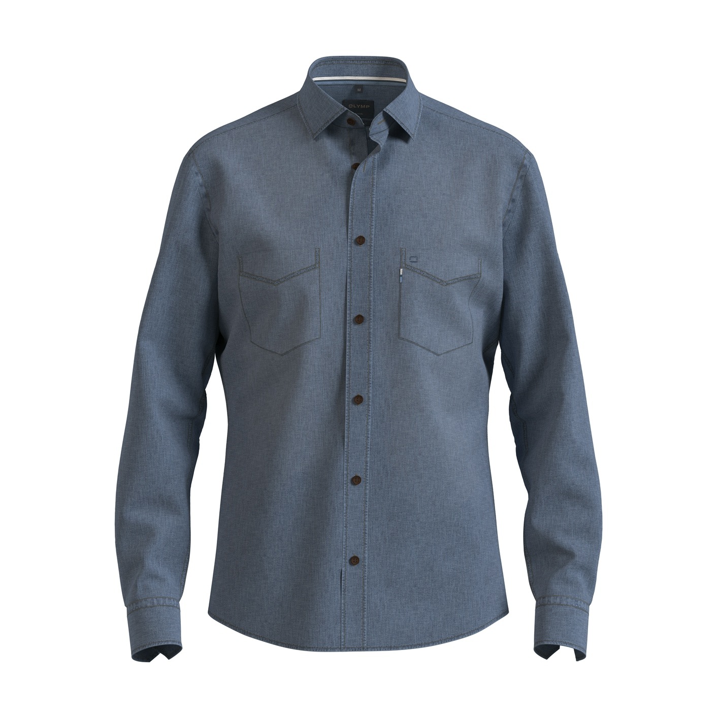 OLYMP Jeanshemd »Casual Kentkragen«, Modern Fit, Kentkragen