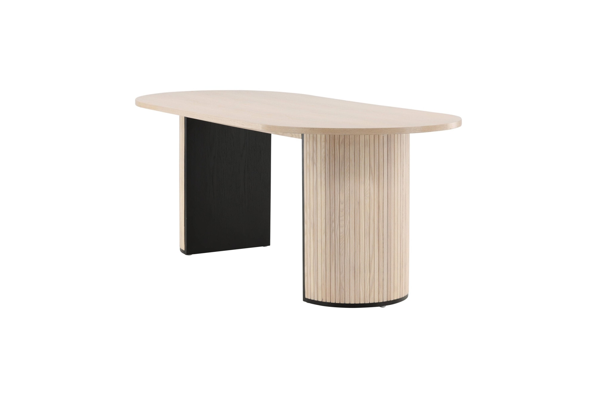 Venture Home Esstisch »Bianca, ovaler Esstisch mit Furnier-Veredelung, 200 × 90 cm« Esszimmertisch, MDF, Holzfurnier-Optik, oval, geräumig, modern