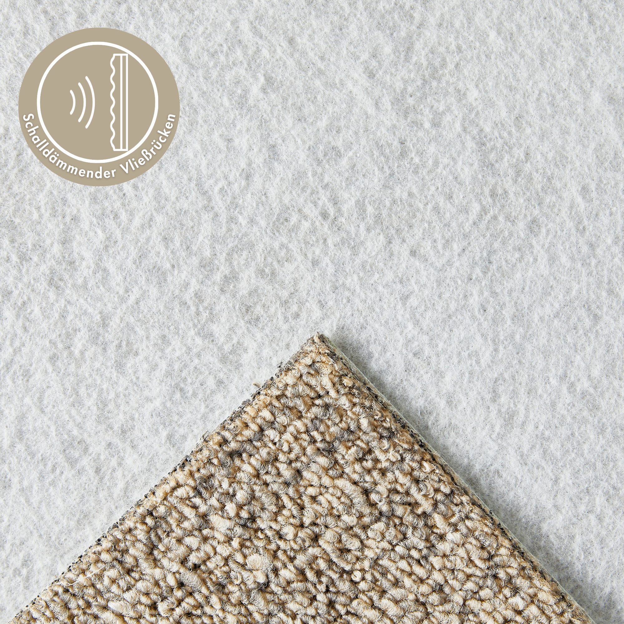 Andiamo Teppichboden »Joe, Schlinge, Made in Netherlands«, rechteckig, 6 mm Höhe, Breite 400 cm, meliert, Wohnzimmer, strapazierfähig & robust